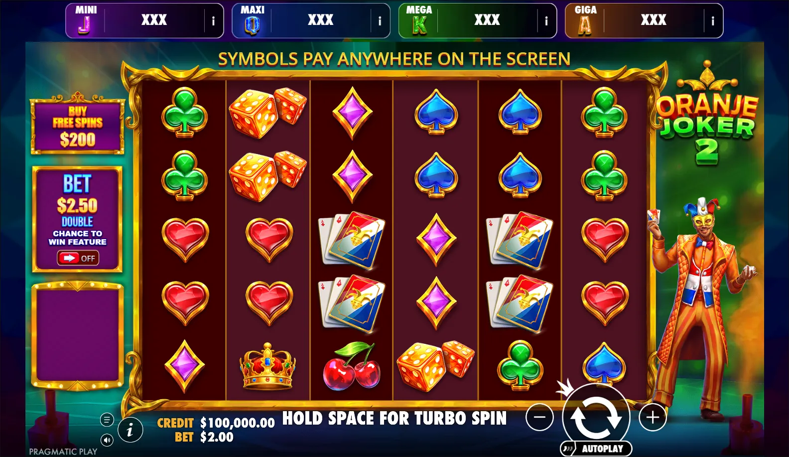 Oranje Joker 2 - Oranje Jackpot slot gameplay screenshot
