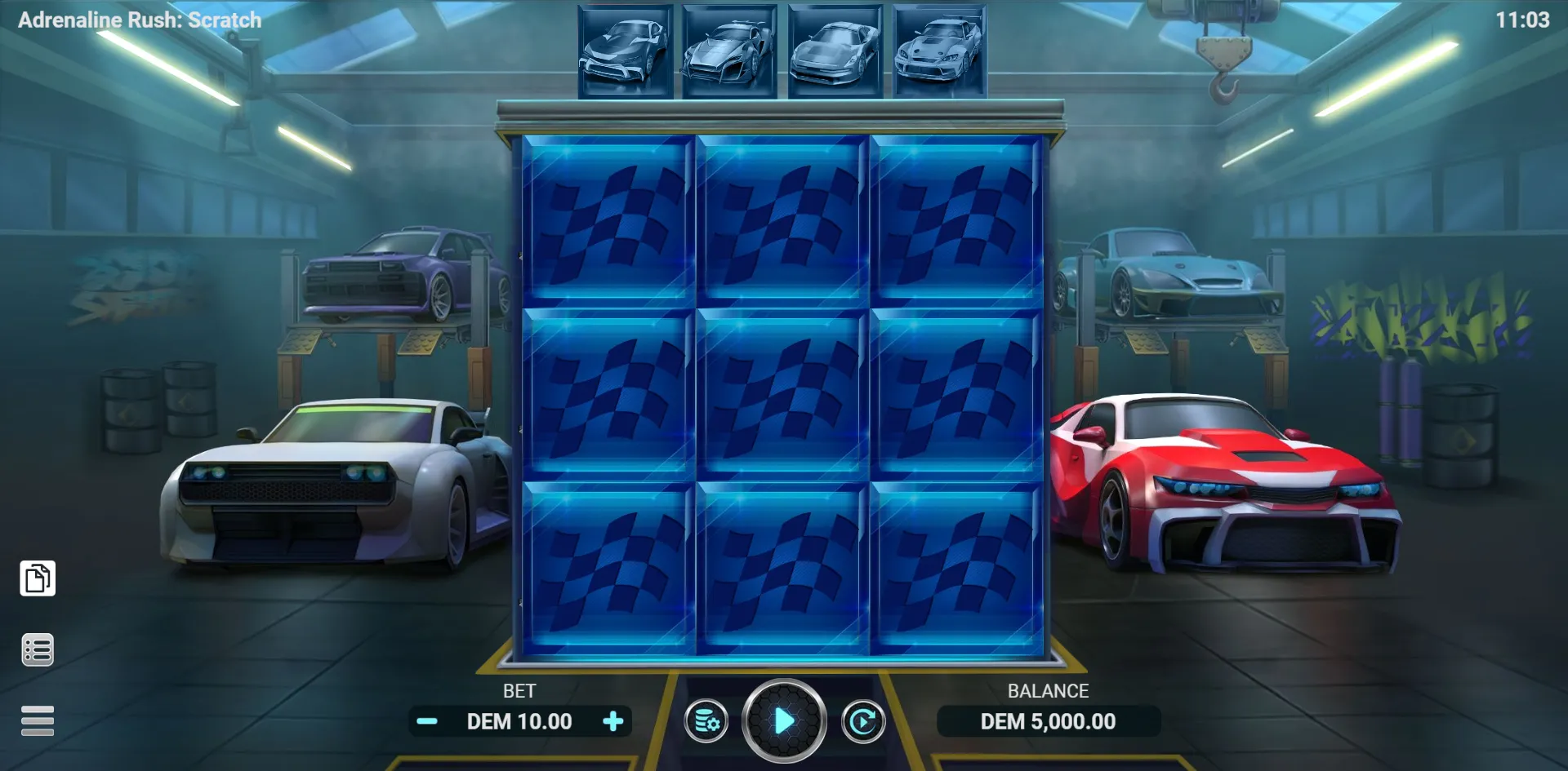 Adrenaline Rush: Scratch slot gameplay screenshot