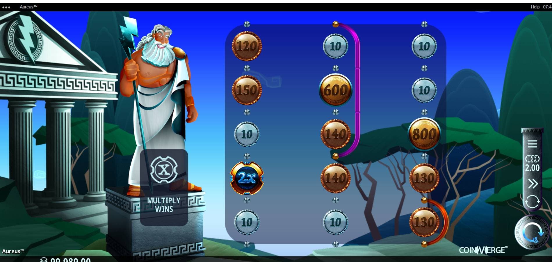 Aureus by Crazy Tooth Studio with Respins on Mythology-themed reels