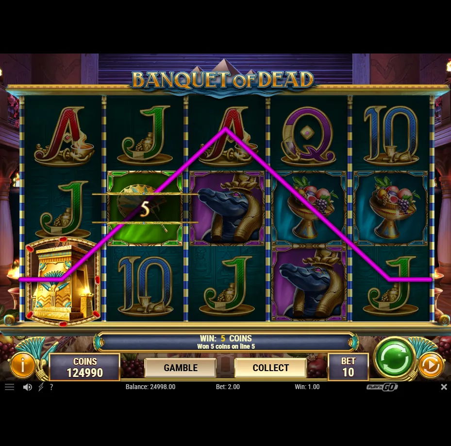 Banquet of Dead slot by Play'n GO gameplay screenshot