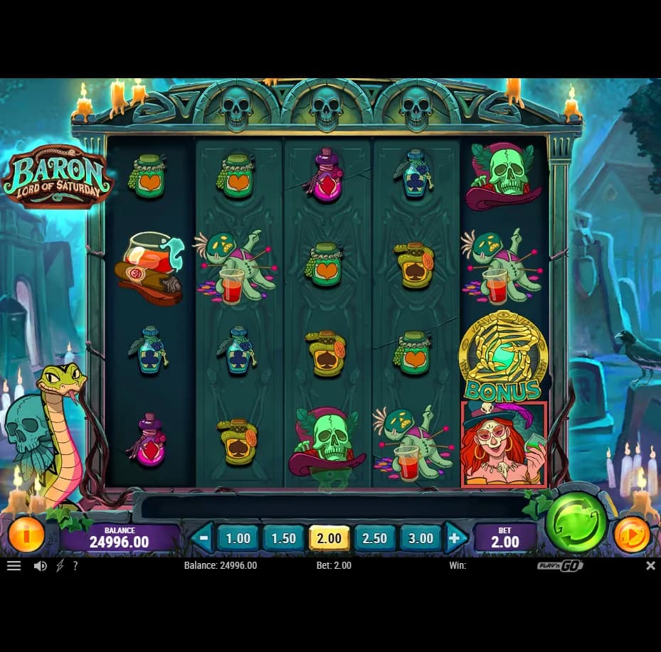 Baron: Lord of Saturday slot by Play'n GO gameplay screenshot