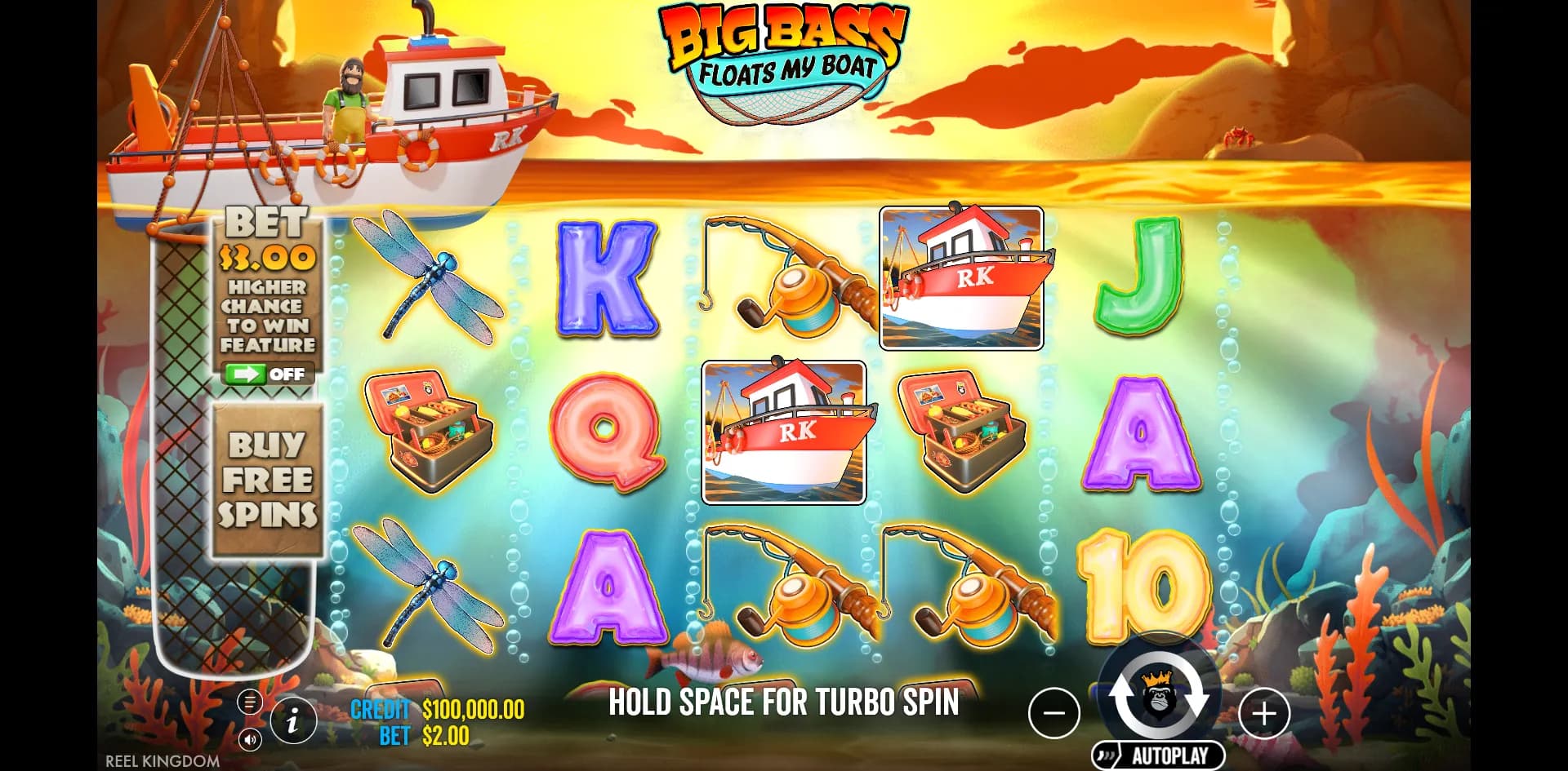 Big Bass Floats My Boat slot gameplay screenshot