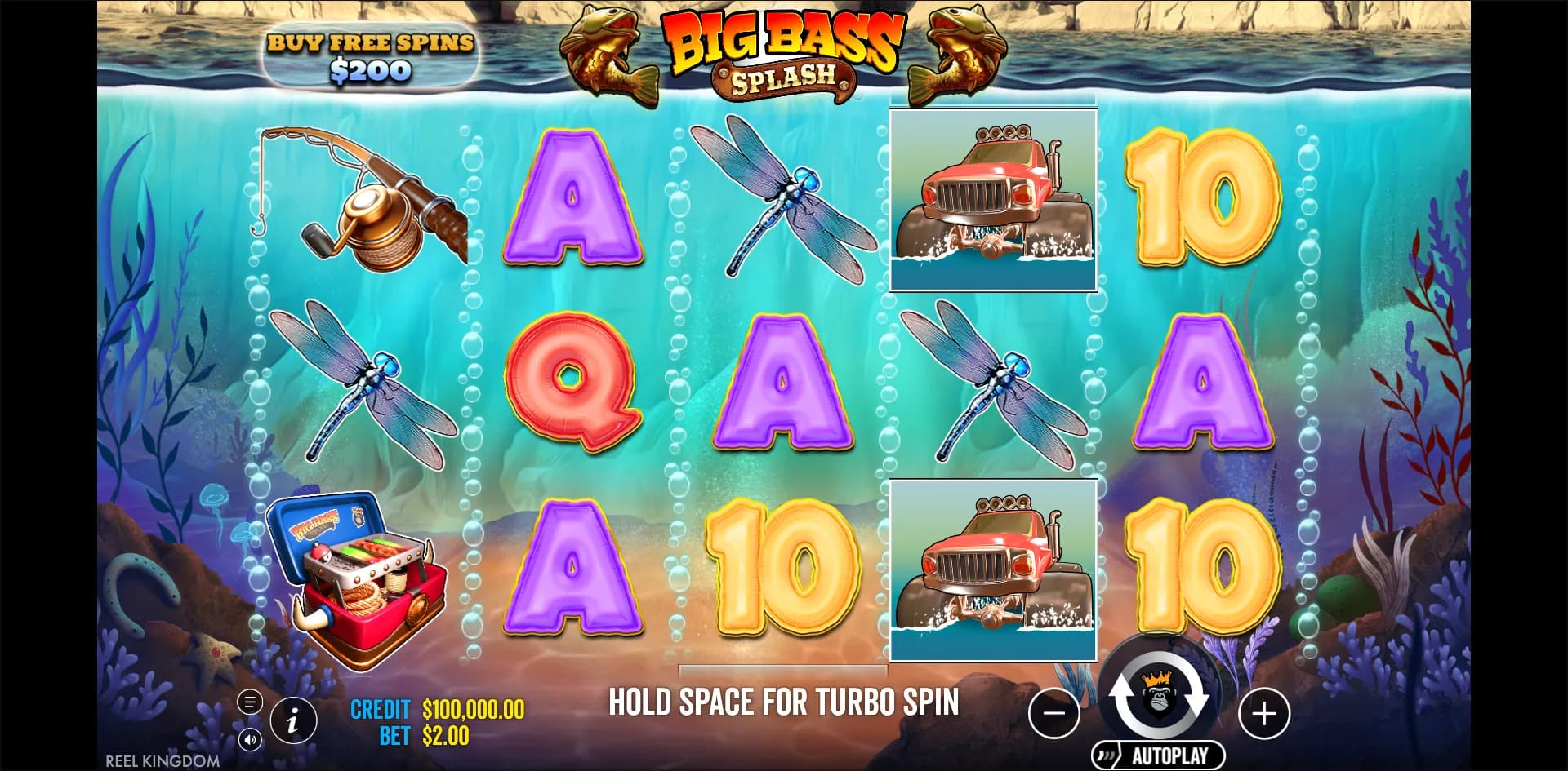 Big Bass Splash slot gameplay screenshot