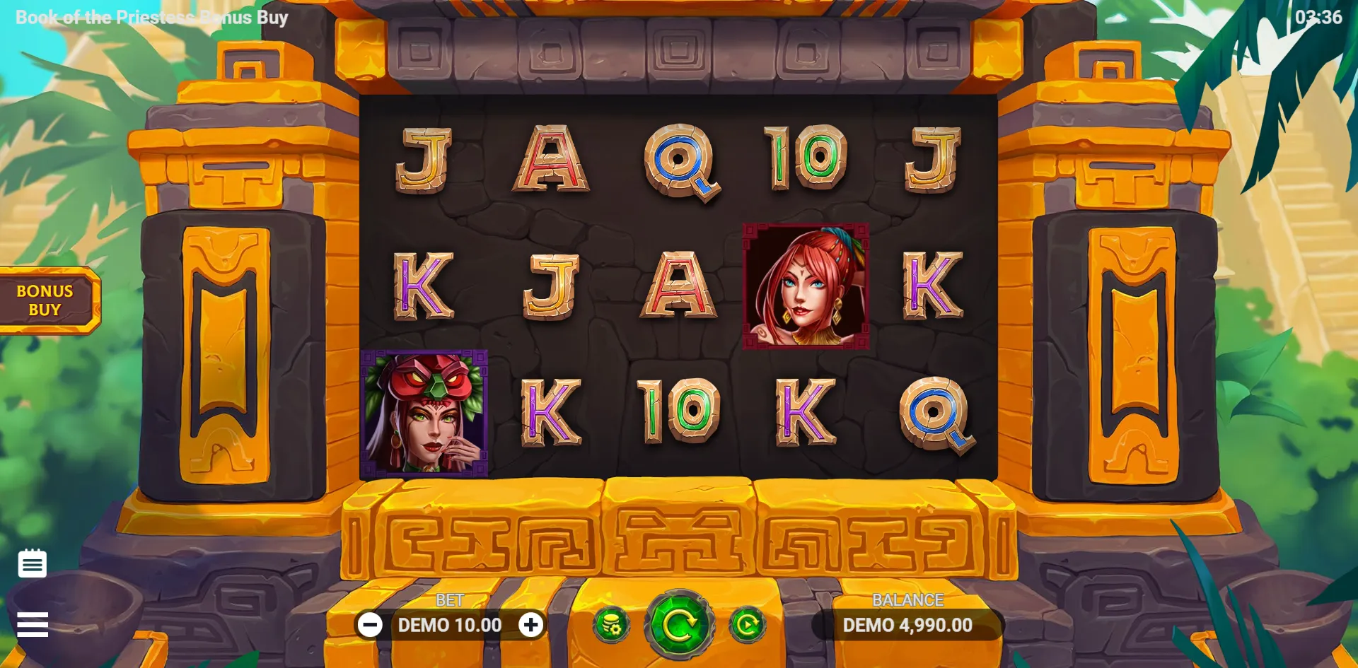 Book of the Priestess Bonus Buy slot gameplay screenshot