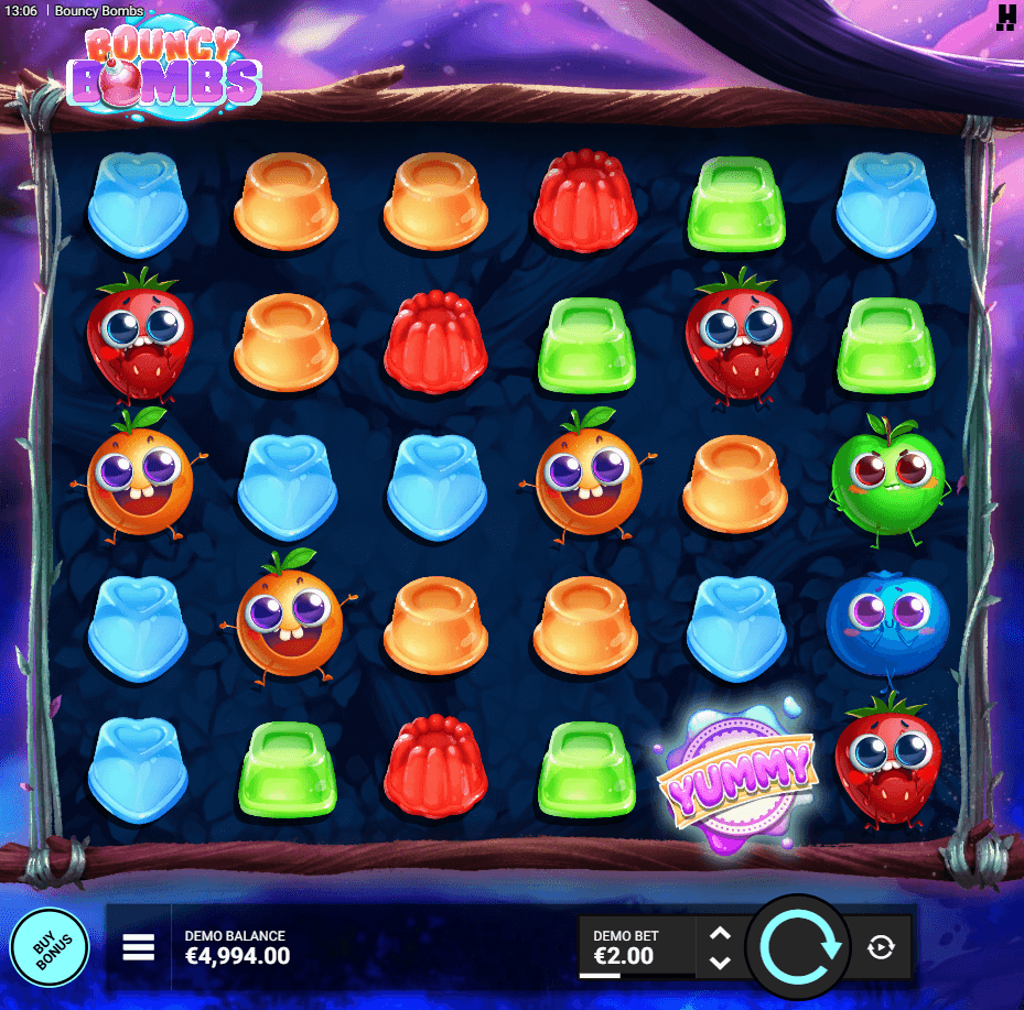 Bouncy Bombs slot by Hacksaw Gaming gameplay screenshot