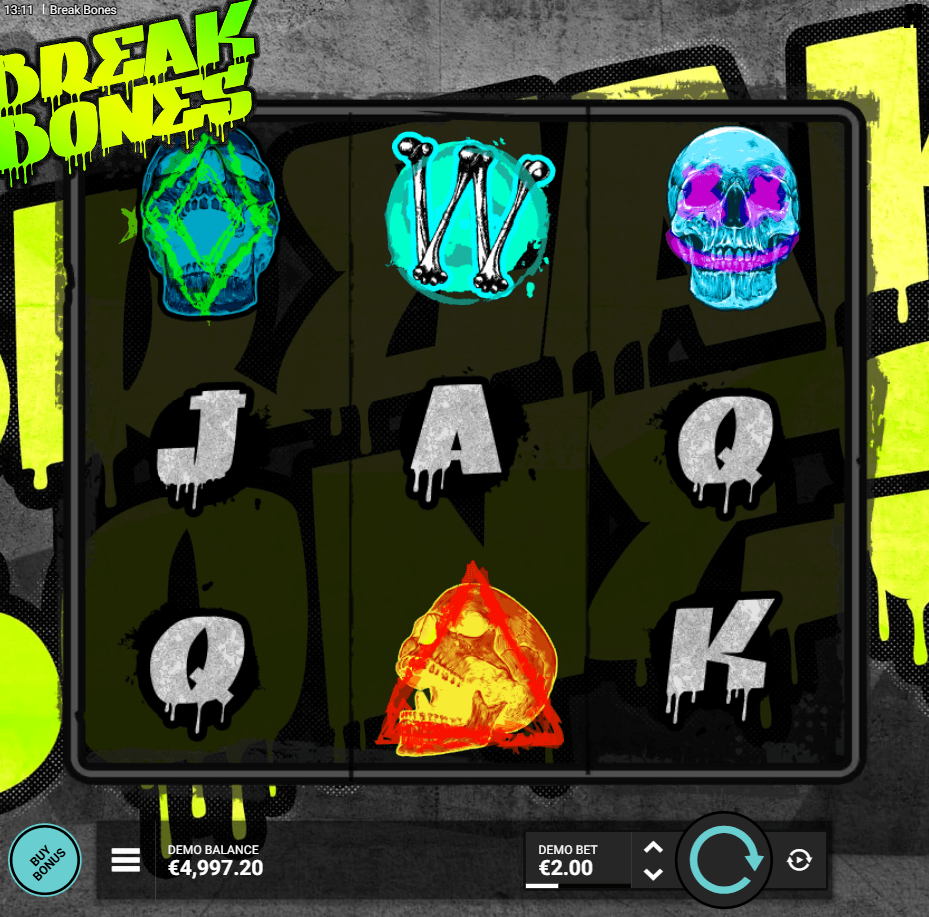 Break Bones slot by Hacksaw Gaming gameplay screenshot