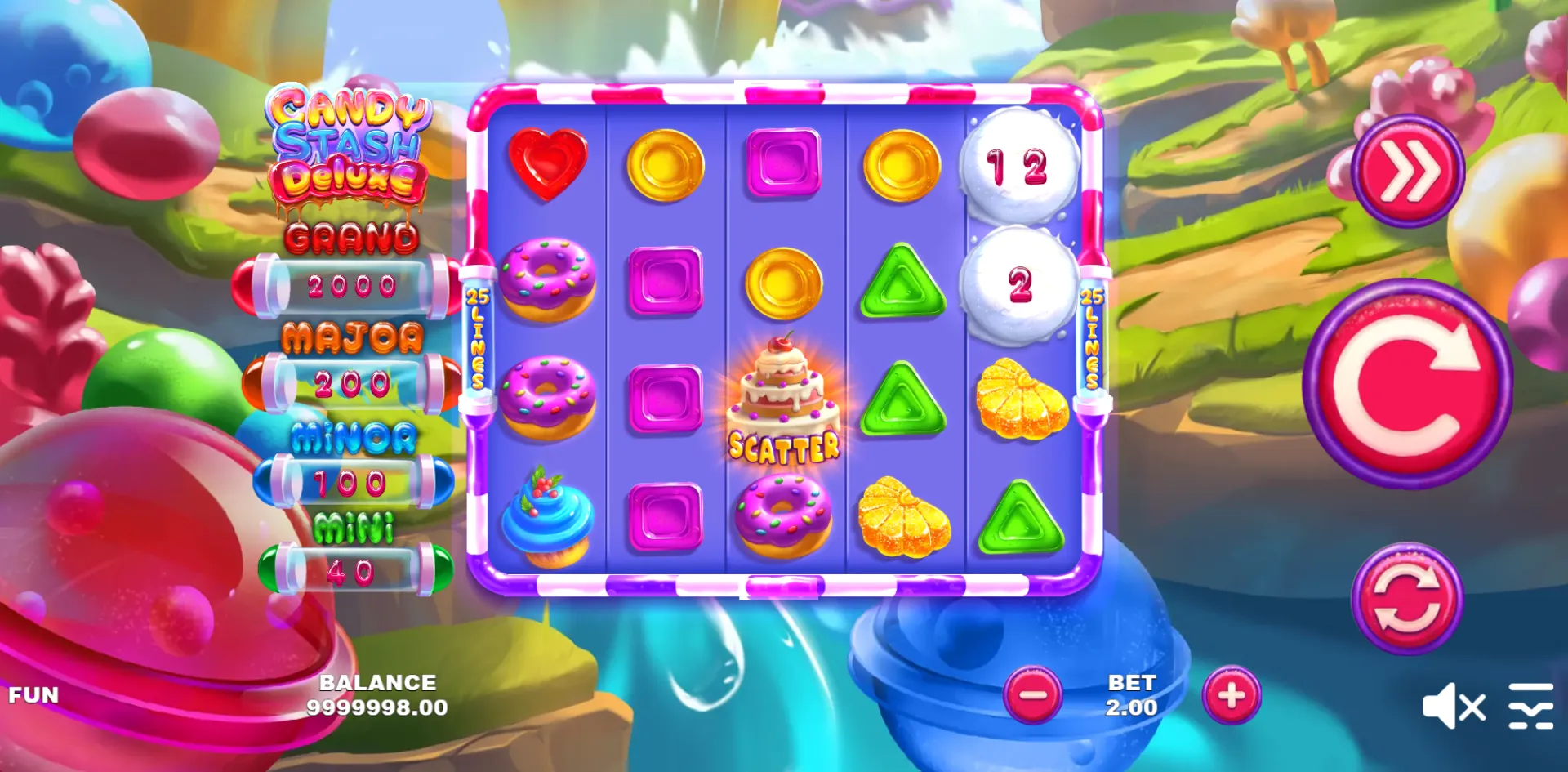 Candy Stash Deluxe slot gameplay screenshot