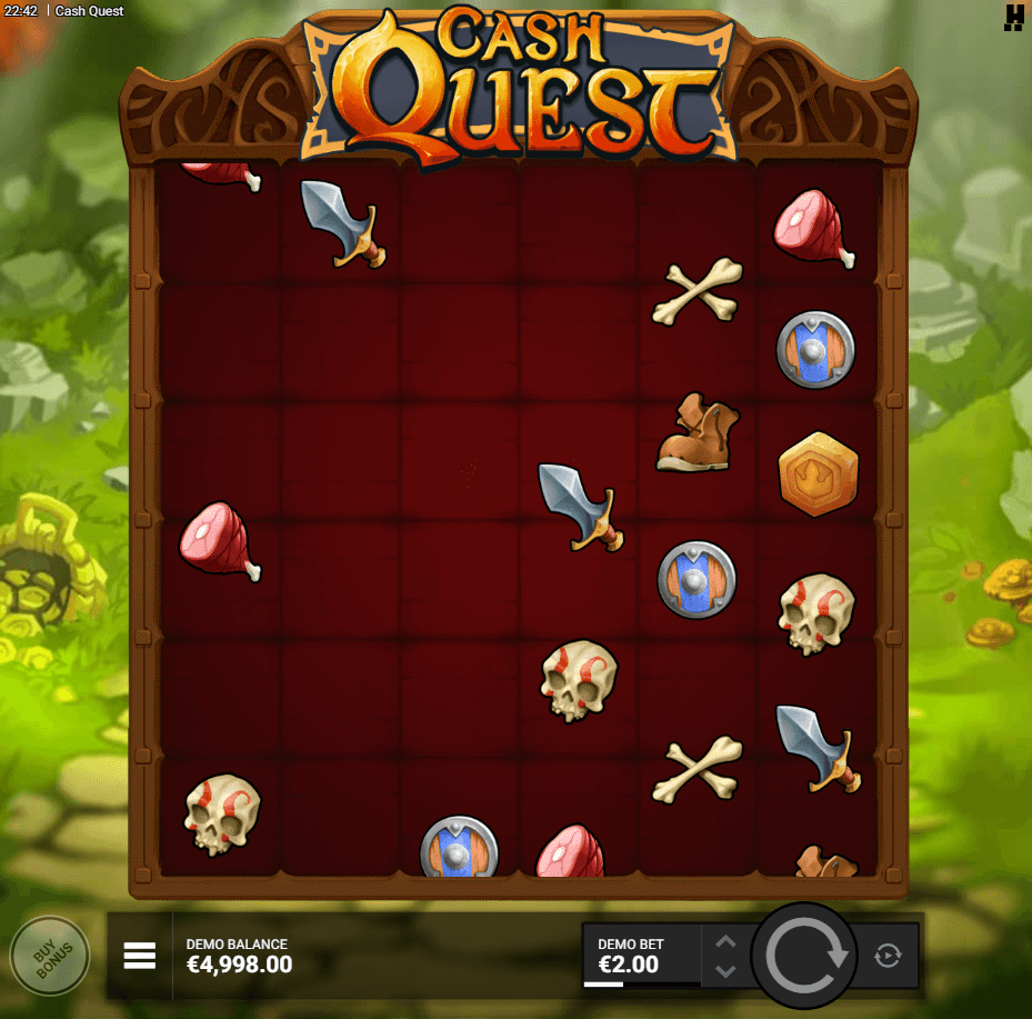 Cash Quest slot gameplay screenshot