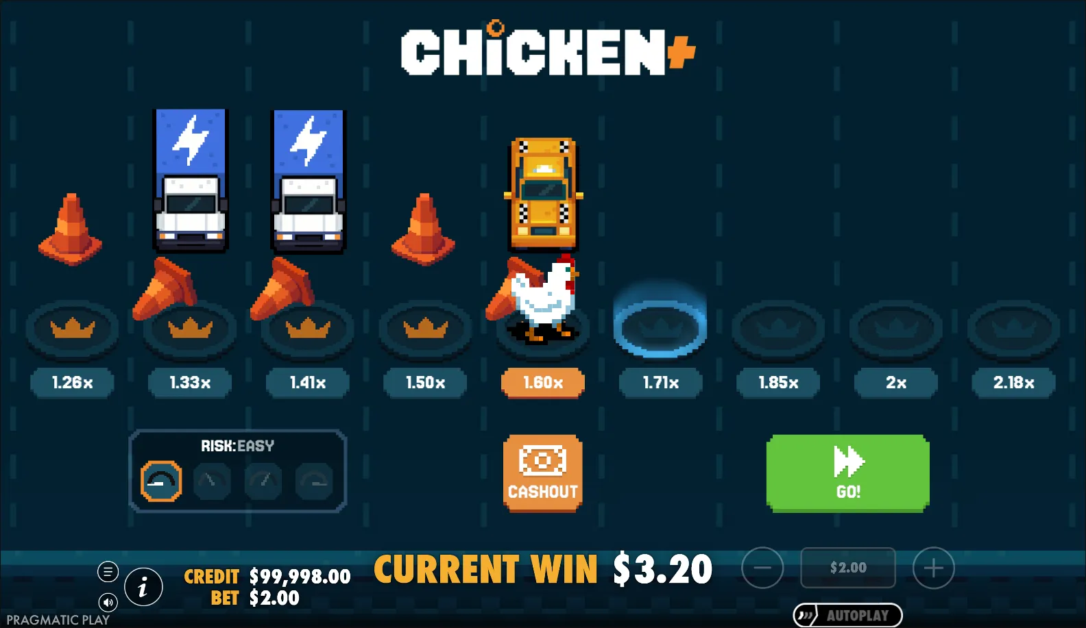 Chicken+ slot gameplay screenshot