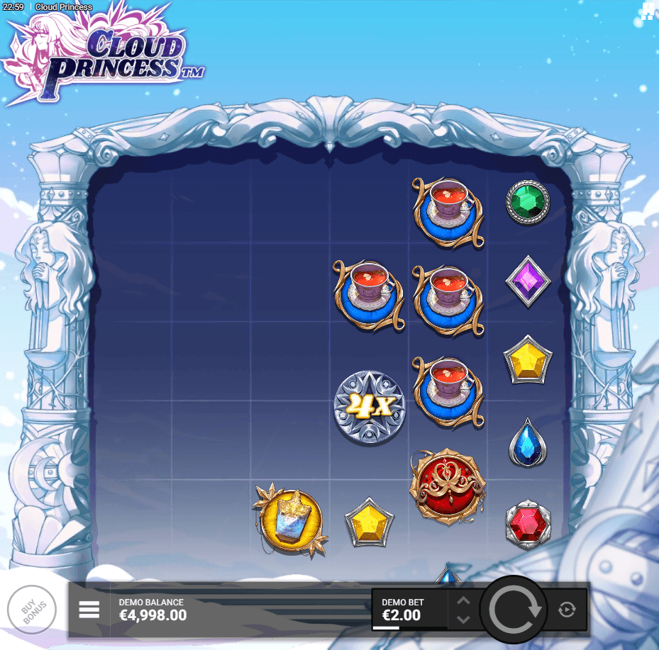 Cloud Princess slot by Hacksaw Gaming gameplay screenshot