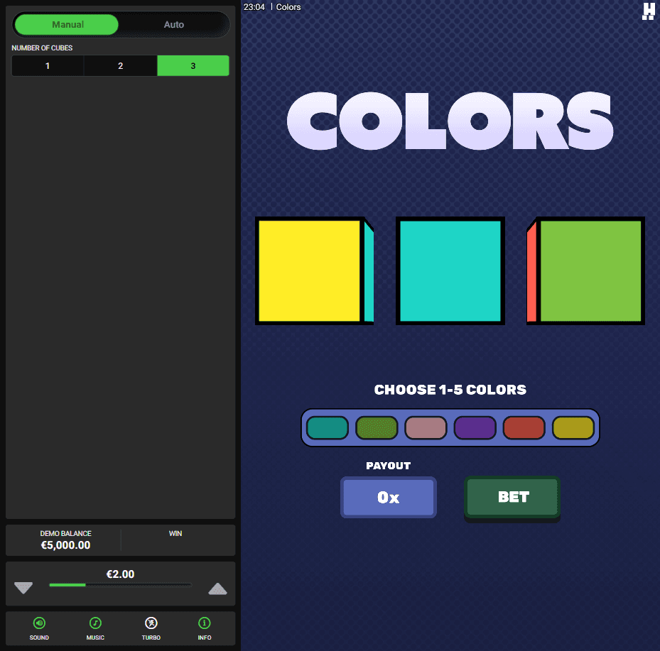 Colors slot by Hacksaw Gaming gameplay screenshot