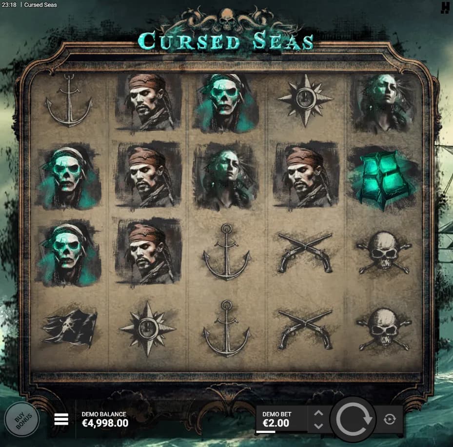 Cursed Seas slot by Hacksaw Gaming gameplay screenshot