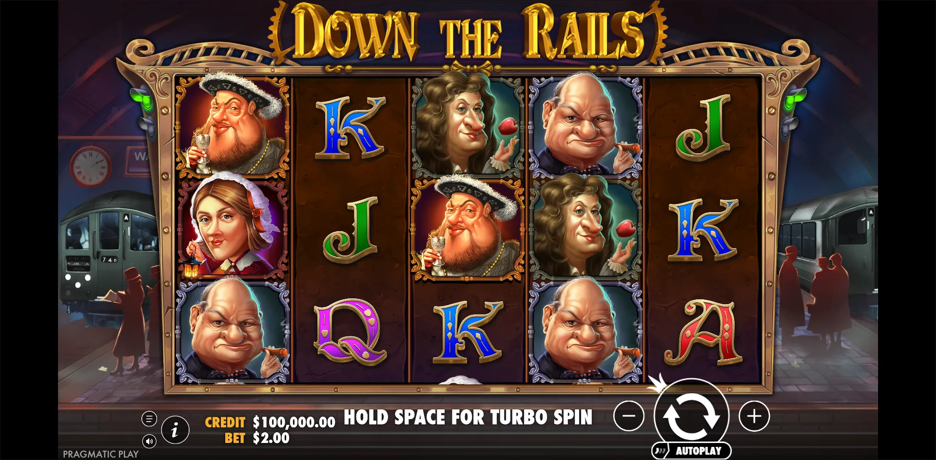 Down the Rails slot gameplay screenshot
