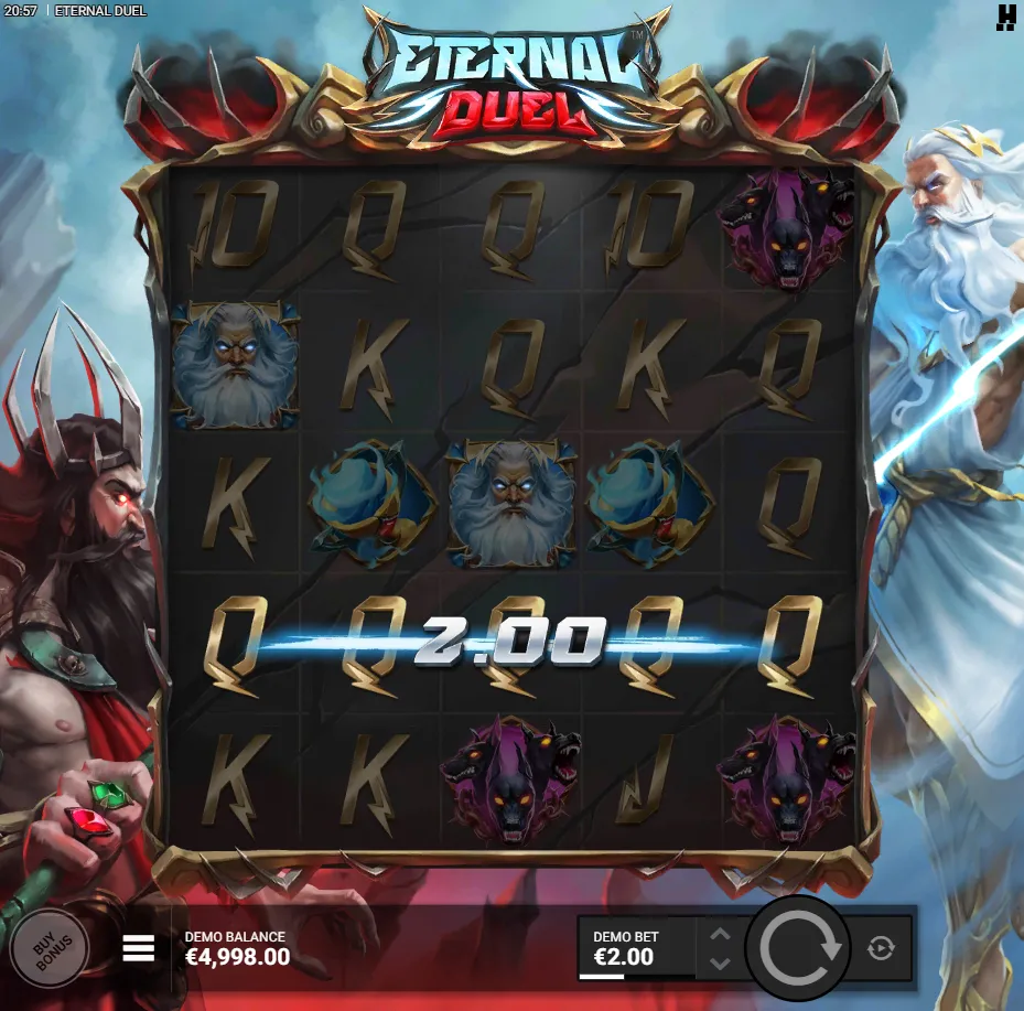 Eternal Duel slot gameplay screenshot