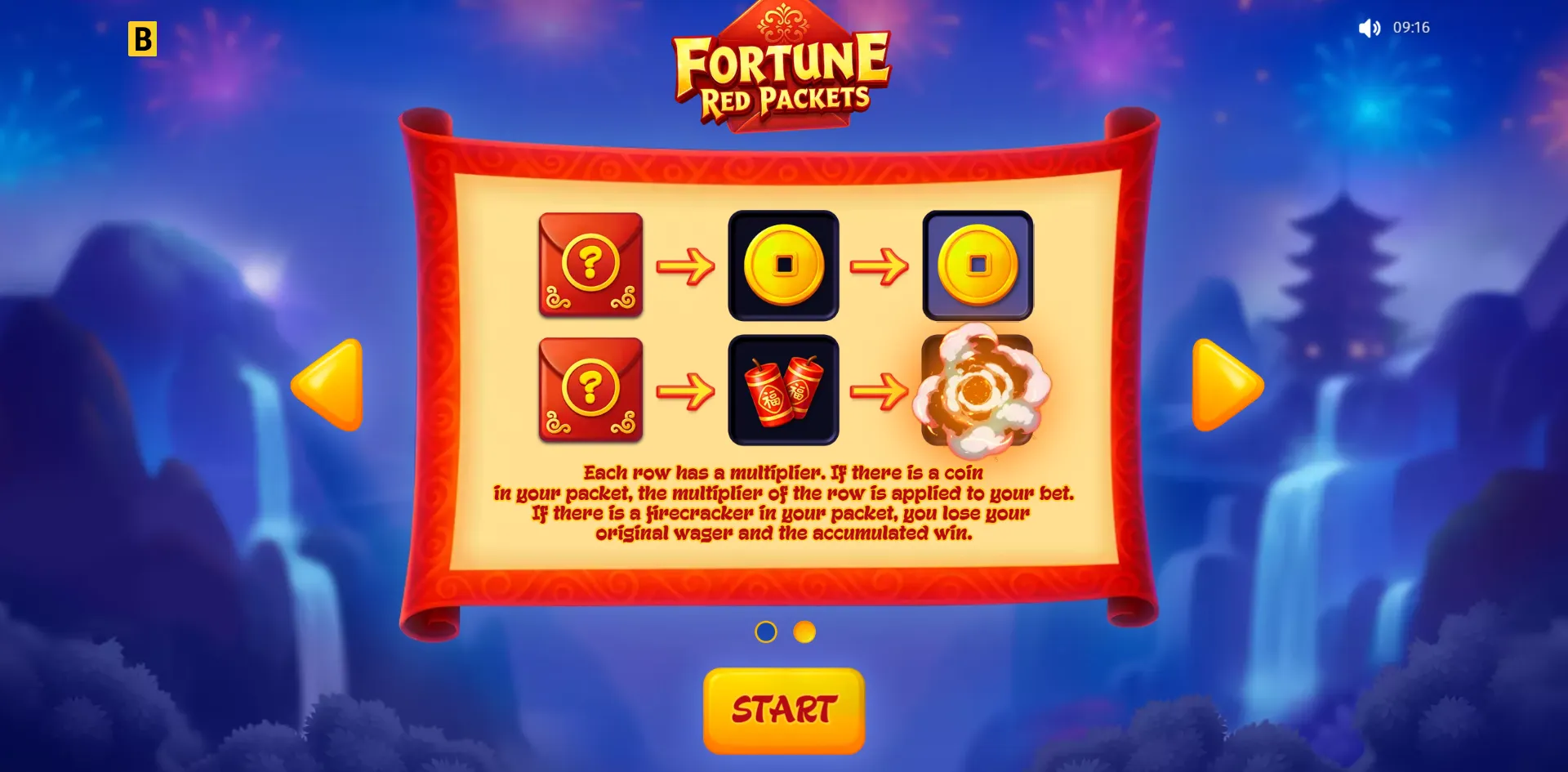 Fortune Red Packets slot gameplay screenshot