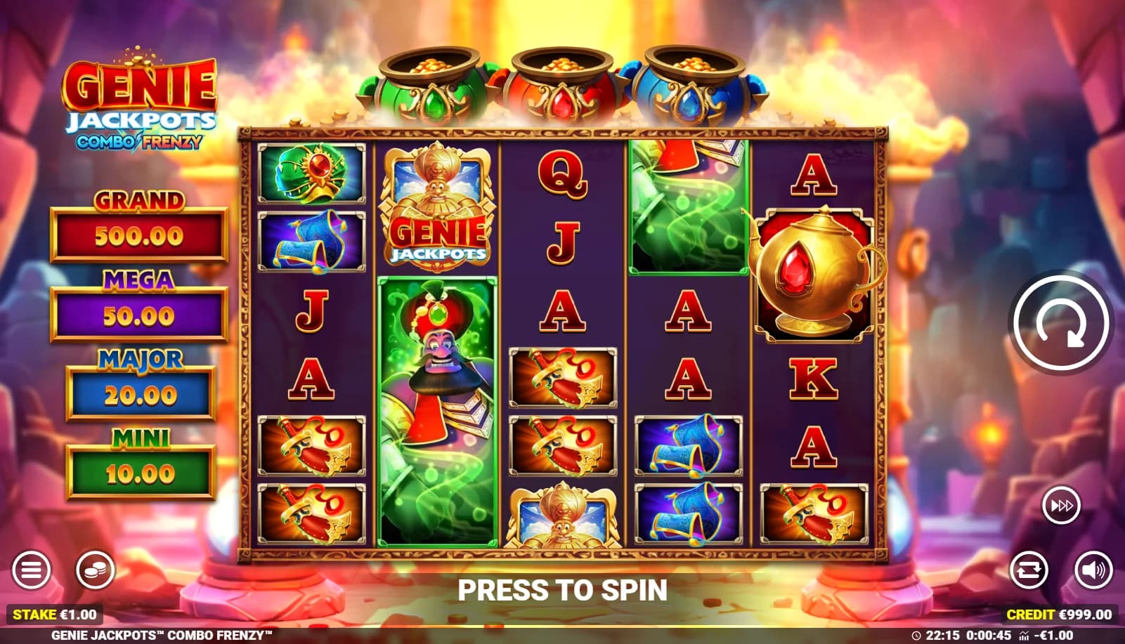 Genie Jackpots: Combo Frenzy gameplay screenshot