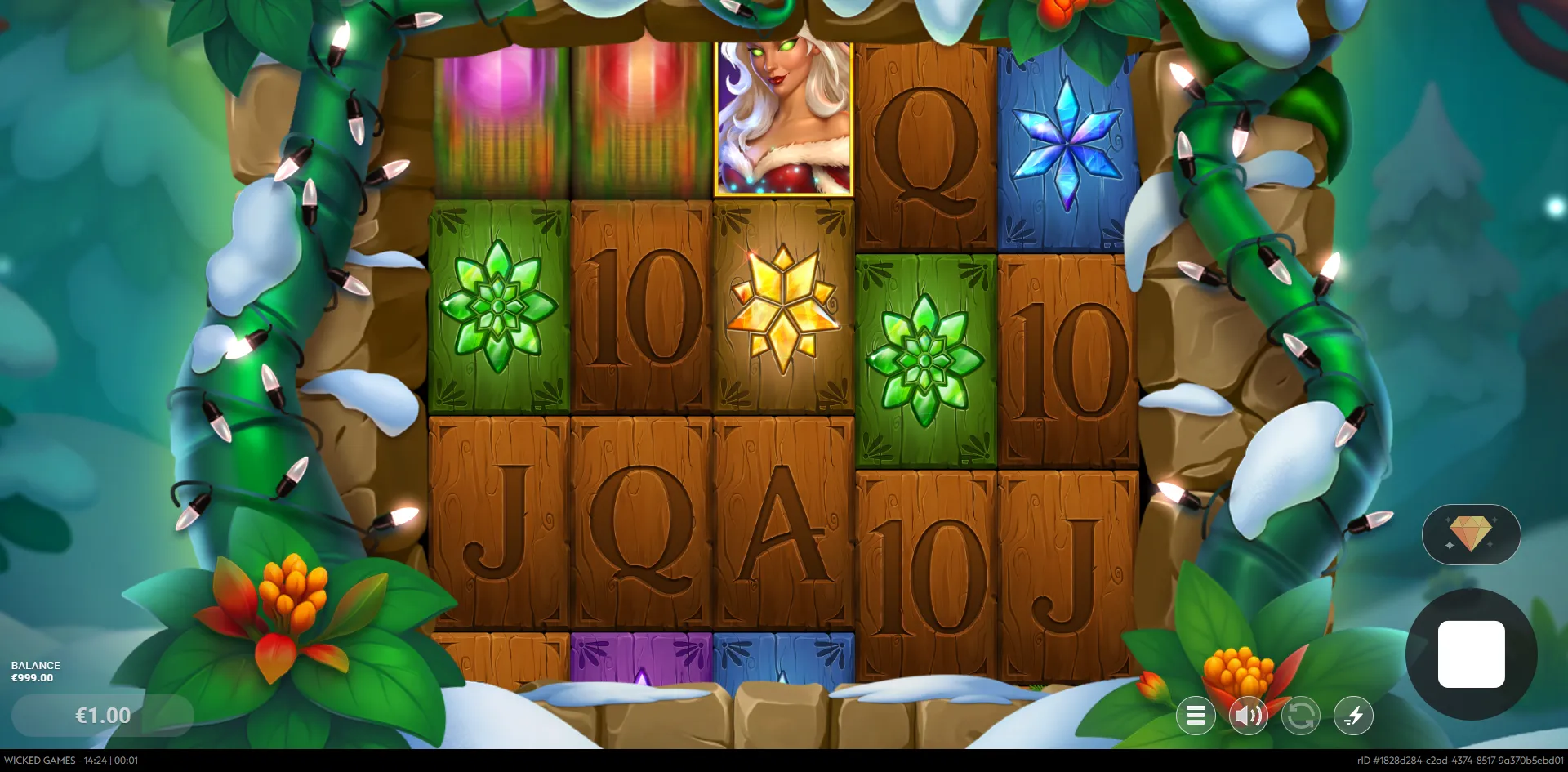 Holly slot gameplay screenshot