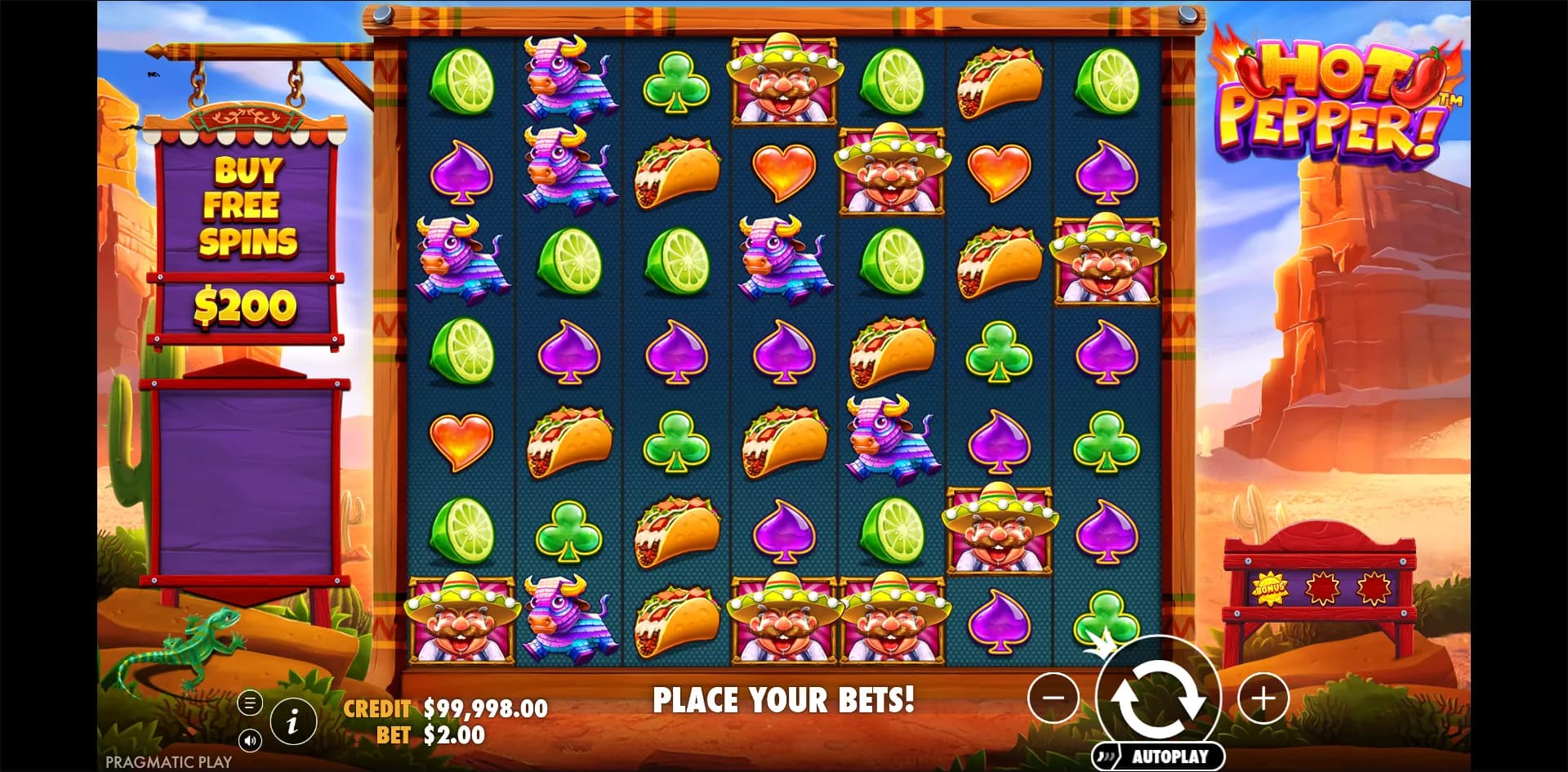 Hot Pepper slot gameplay screenshot