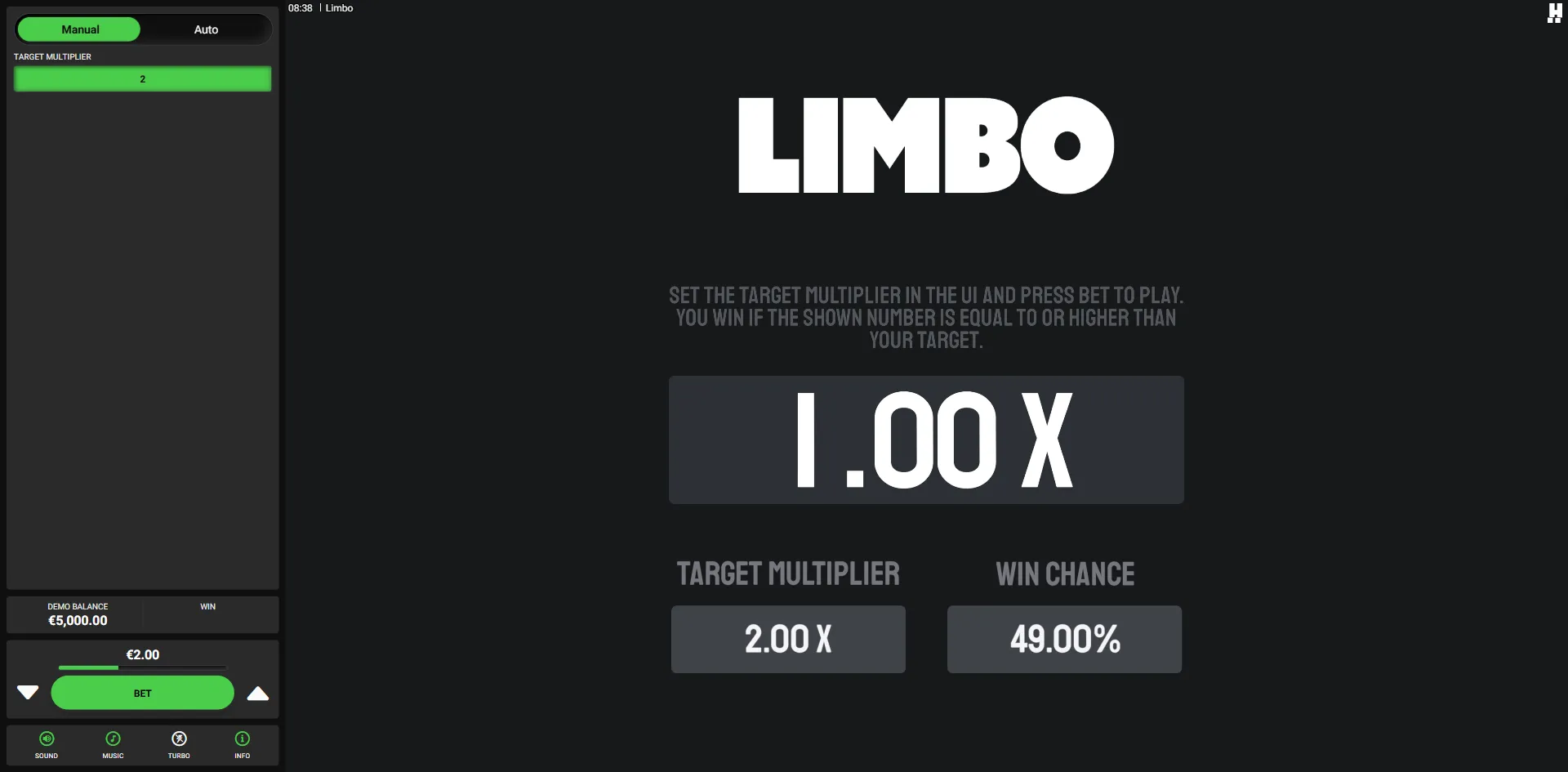 Limbo slot gameplay screenshot