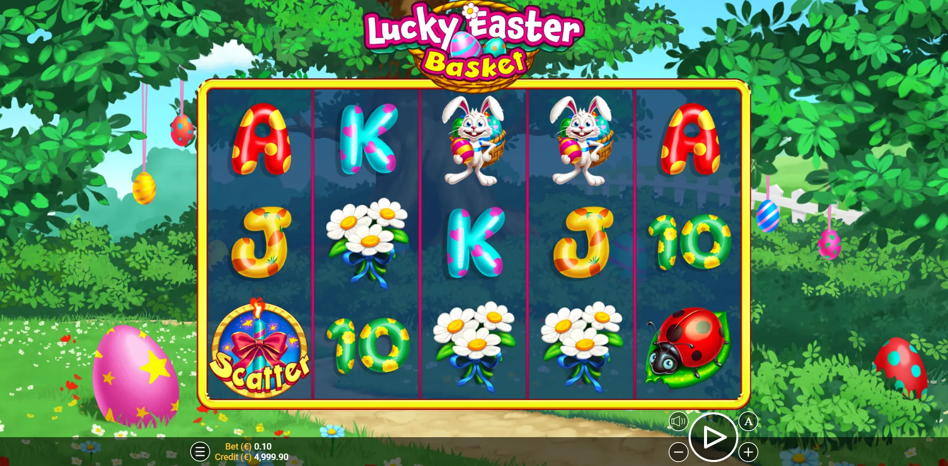 Lucky Easter Basket slot gameplay screenshot