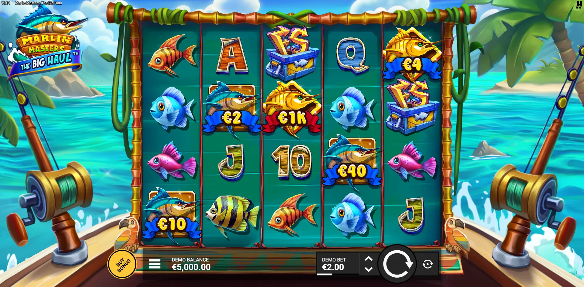 Marlin Masters: The Big Haul slot gameplay screenshot