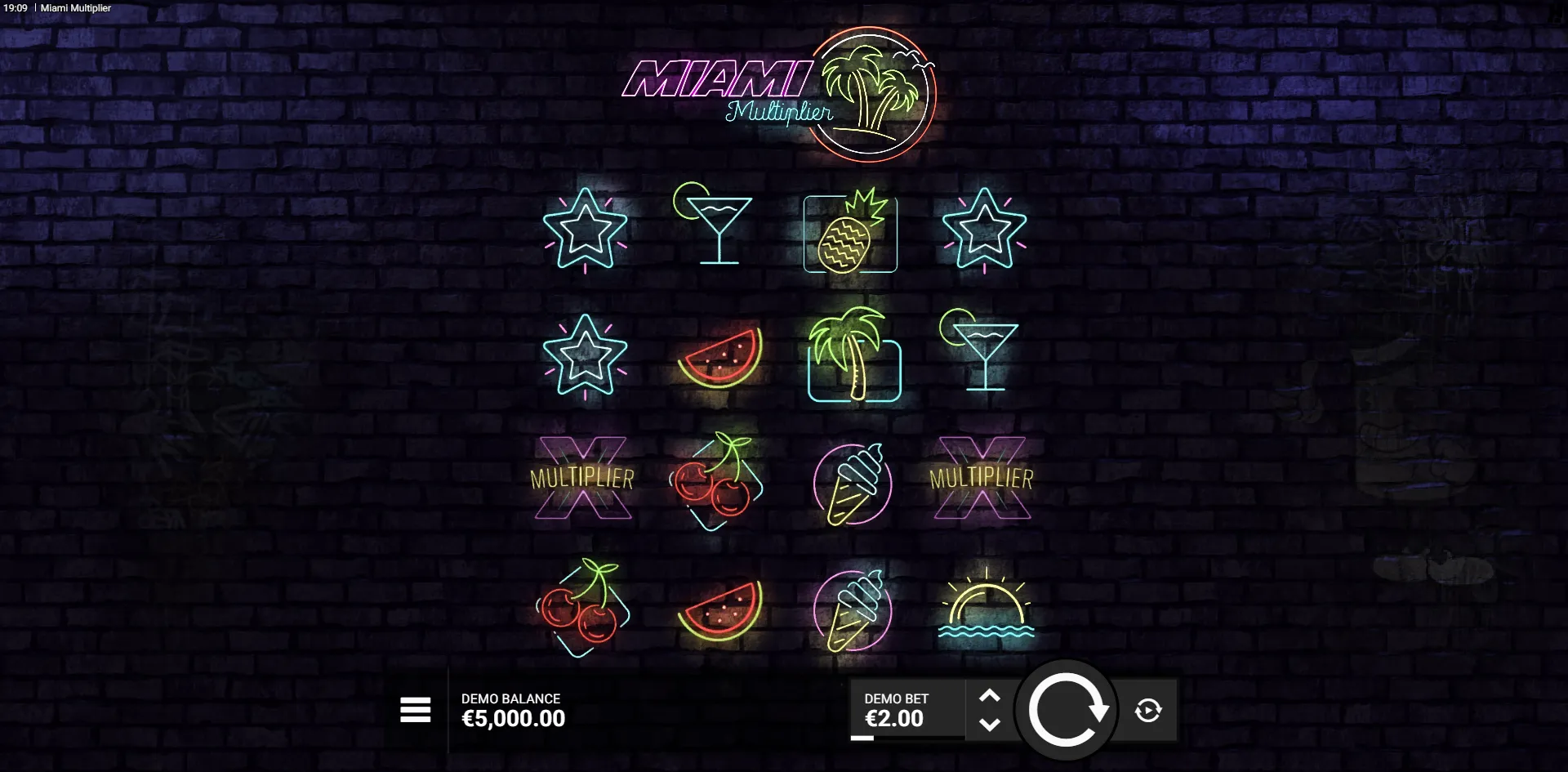 Miami Multiplier slot gameplay screenshot