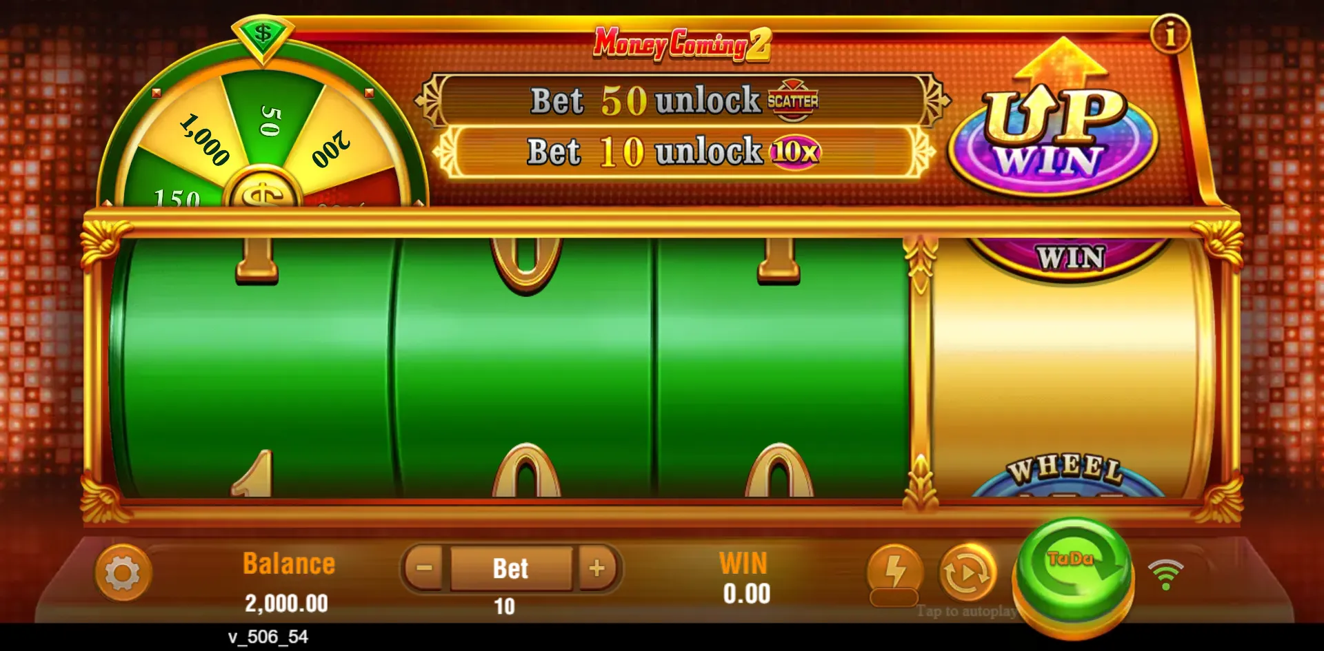 Money Coming 2 slot gameplay screenshot