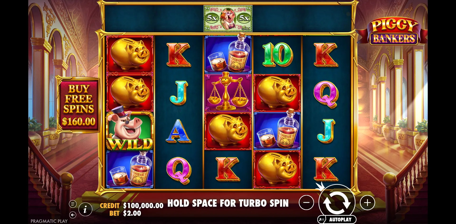 Piggy Bankers slot gameplay screenshot