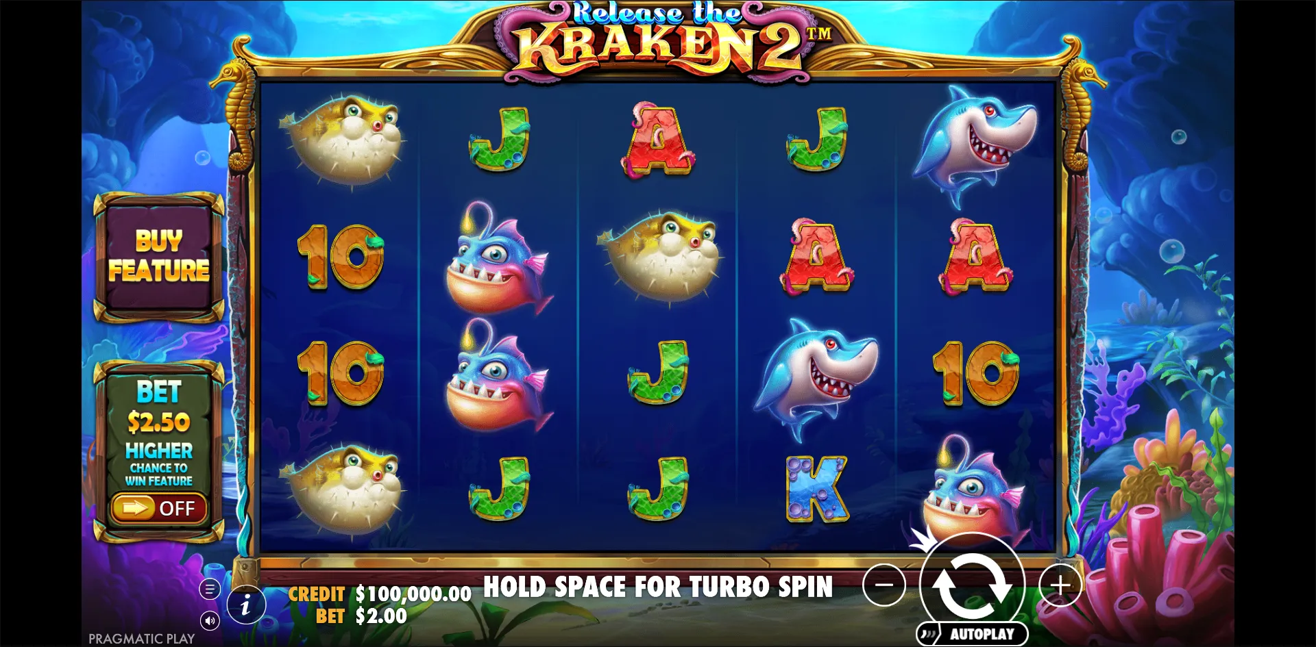 Release the Kraken 2 slot gameplay screenshot