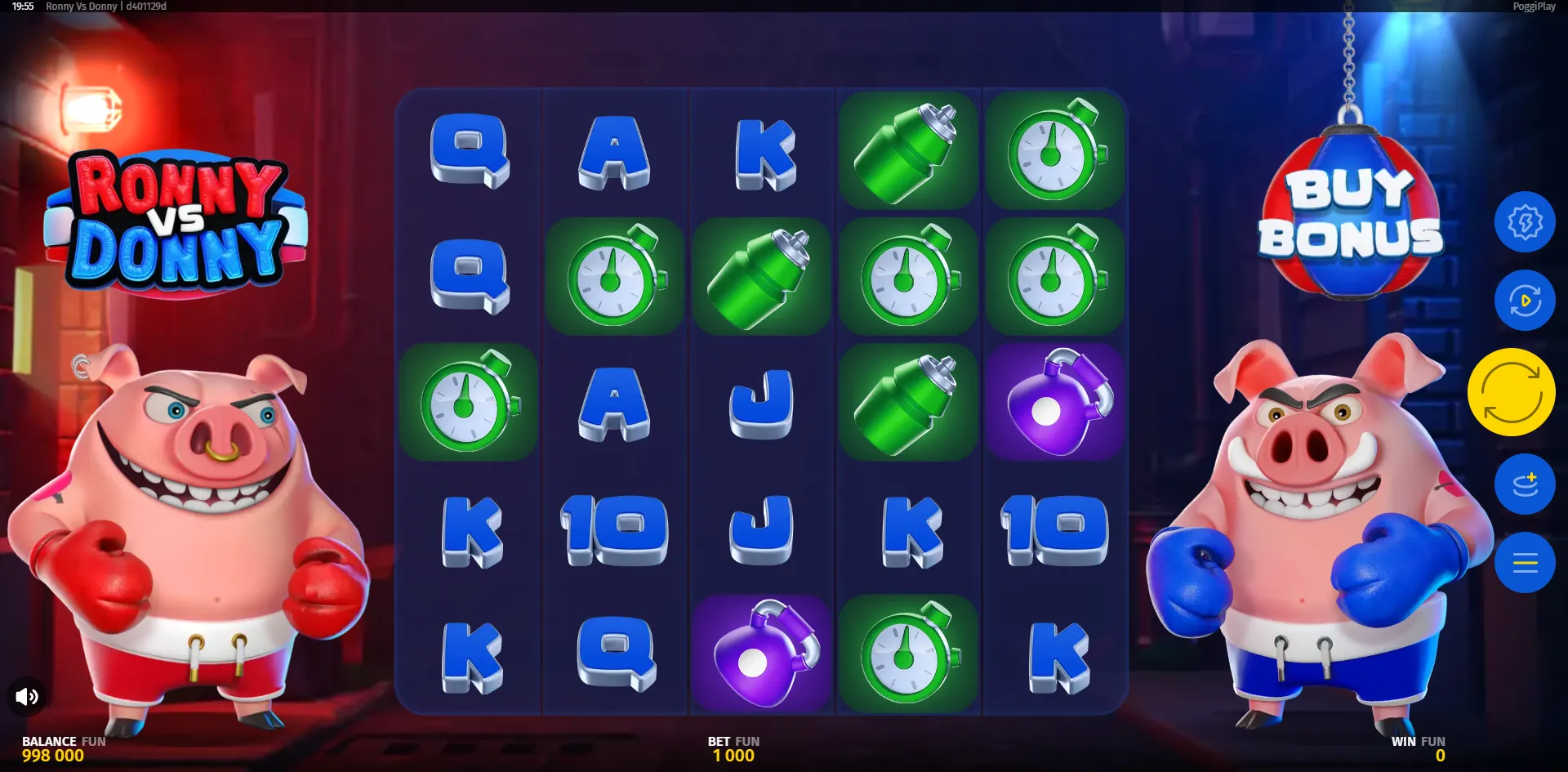 Ronny Vs Donny - Free Spins active on 's Animals slot