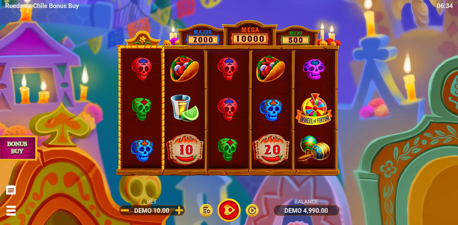 Rueda de Chile Bonus Buy slot gameplay screenshot
