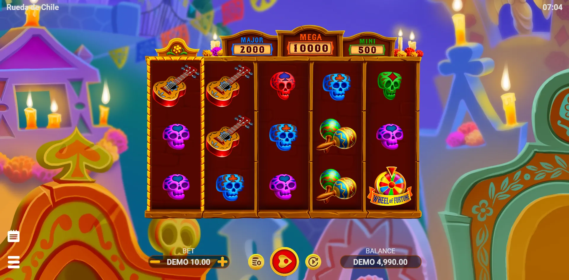 Rueda de Chile slot gameplay screenshot