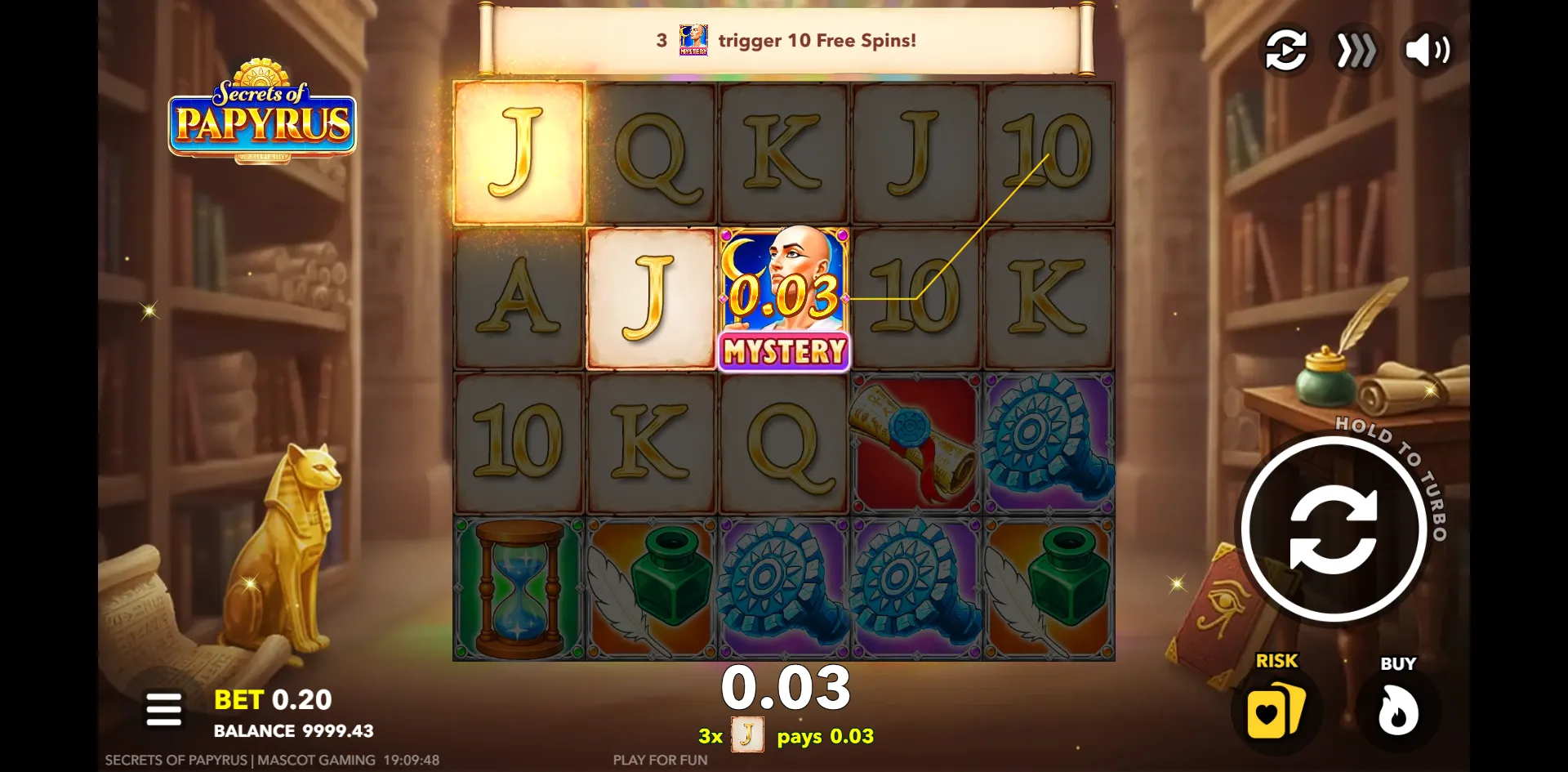 Secrets of Papyrus gameplay screenshot