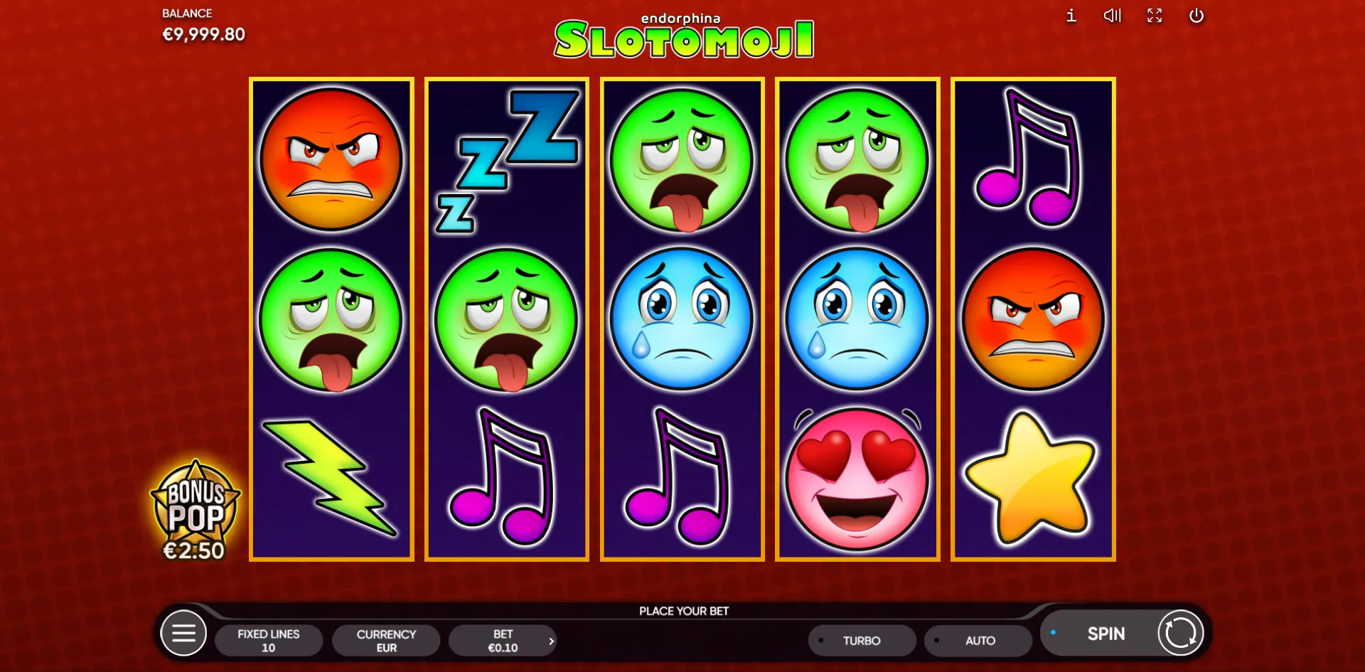 Slotomoji slot gameplay screenshot