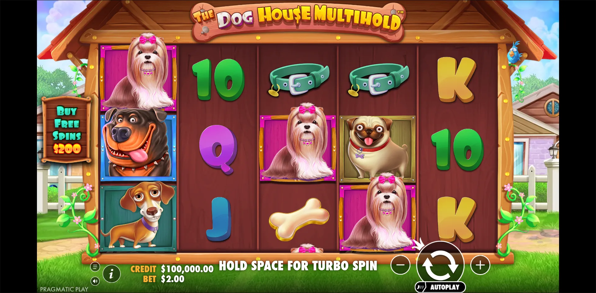 The Dog House Multihold slot gameplay screenshot