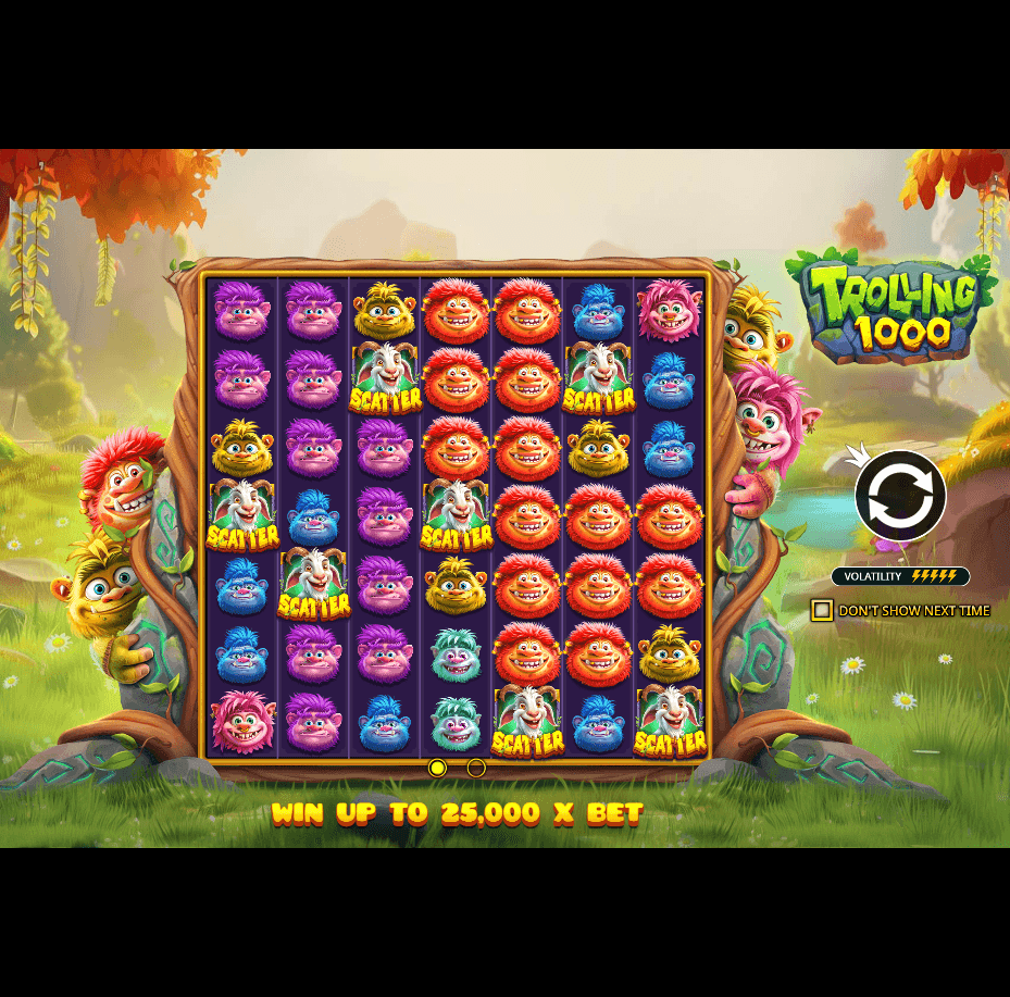Trolling 1000 slot gameplay screenshot