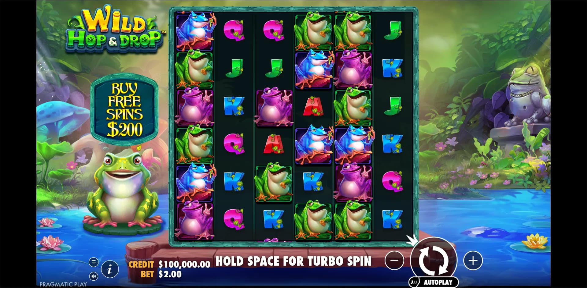 Wild Hop & Drop slot gameplay screenshot