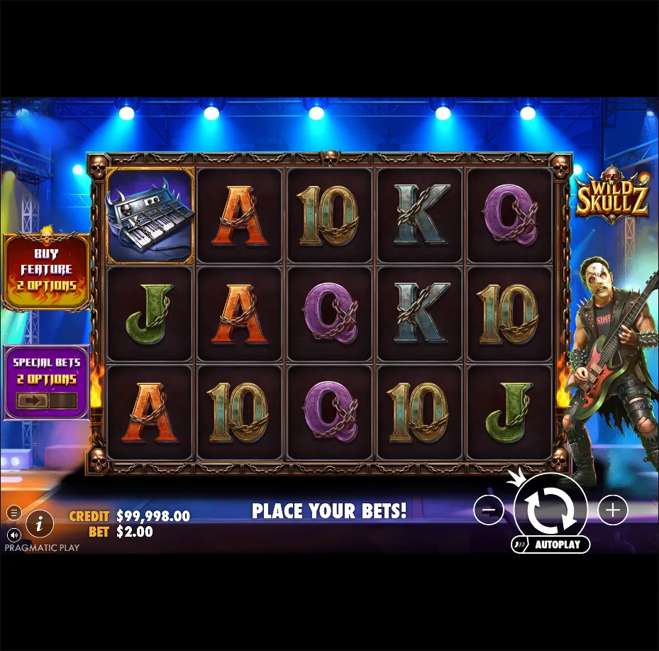 Wild Skullz slot by Pragmatic Play gameplay screenshot