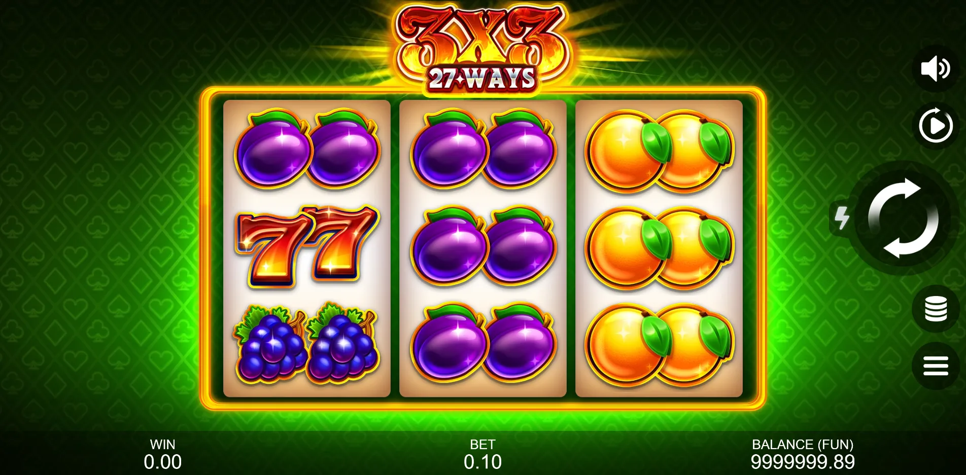 3x3: 27 Ways slot gameplay screenshot