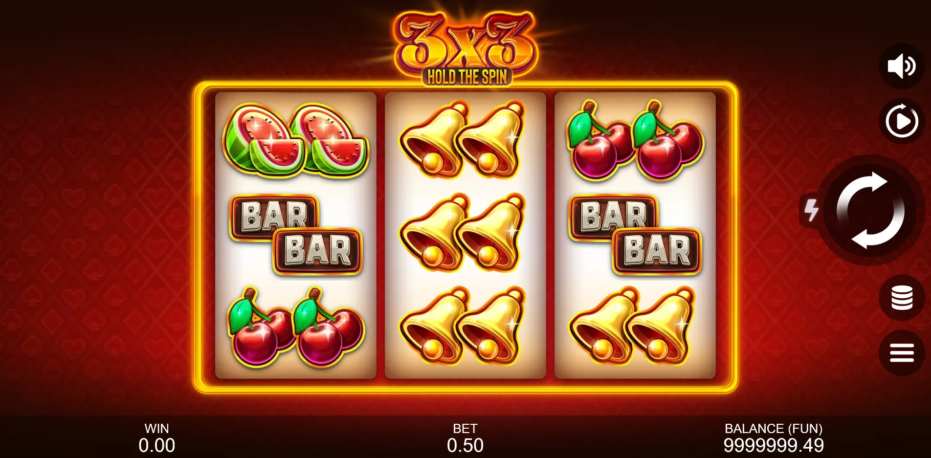 3x3: Hold The Spin slot gameplay screenshot