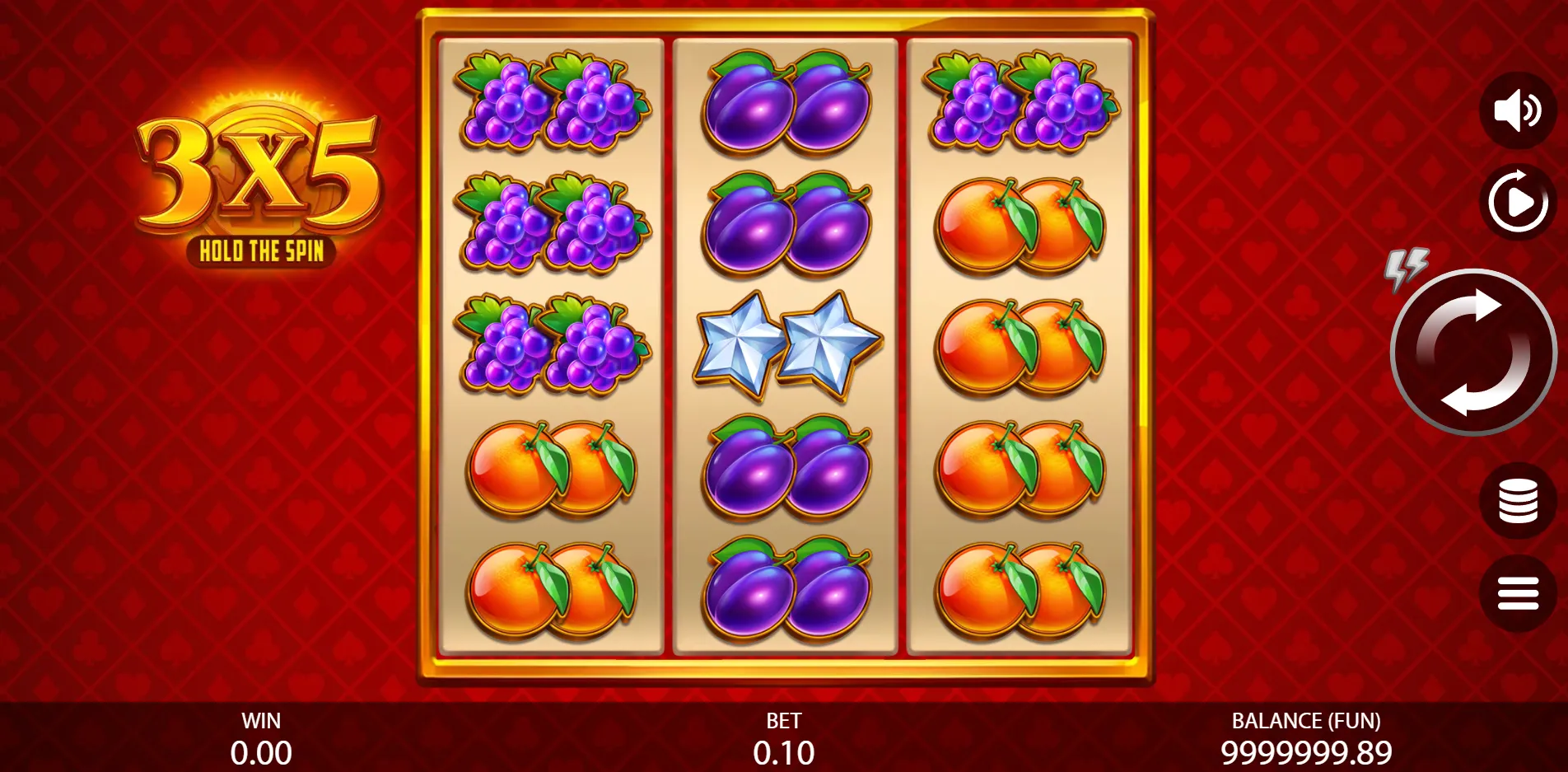 3x5: Hold The Spin slot gameplay screenshot
