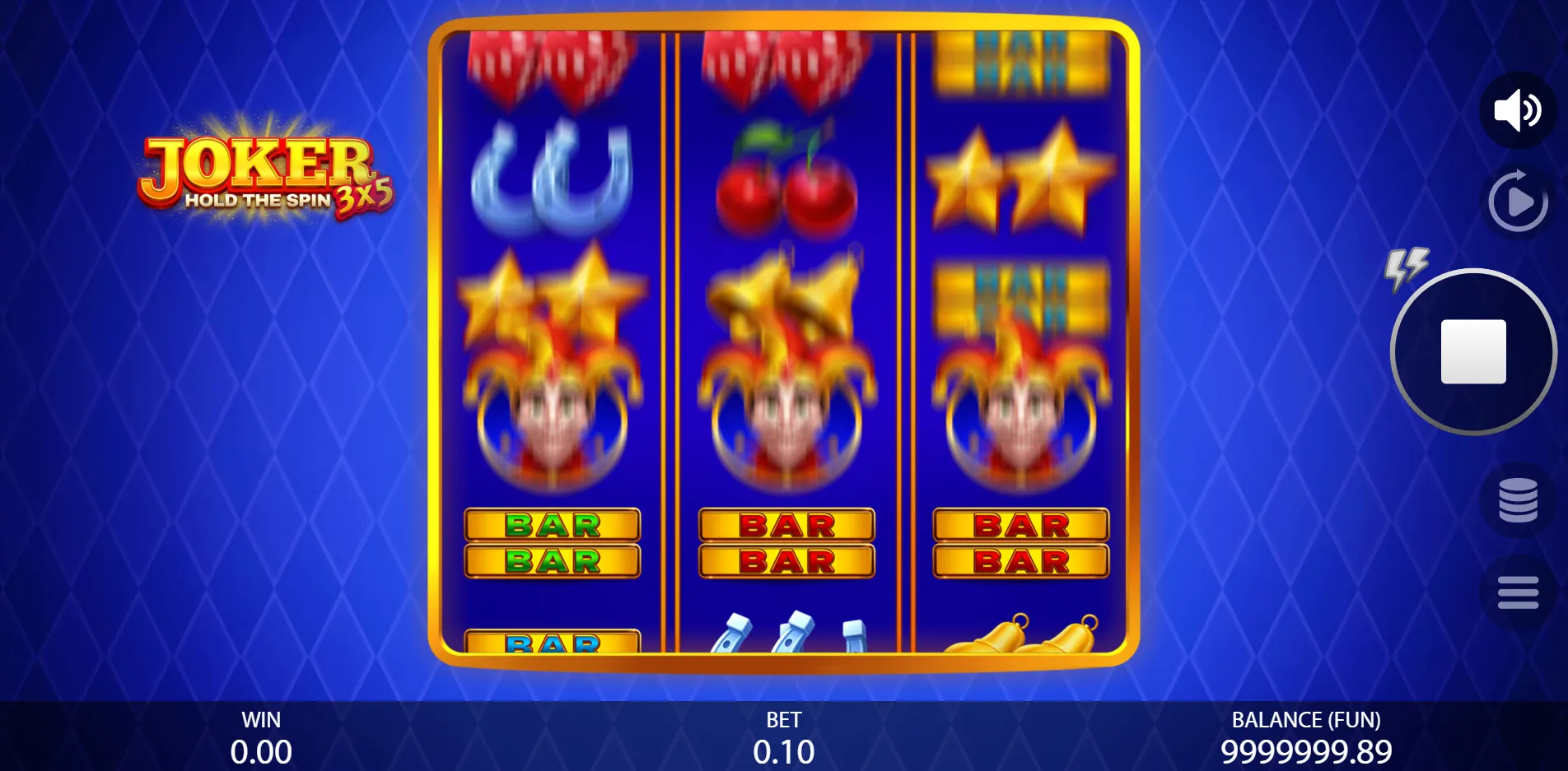 3x5 Joker: Hold The Spin slot gameplay screenshot