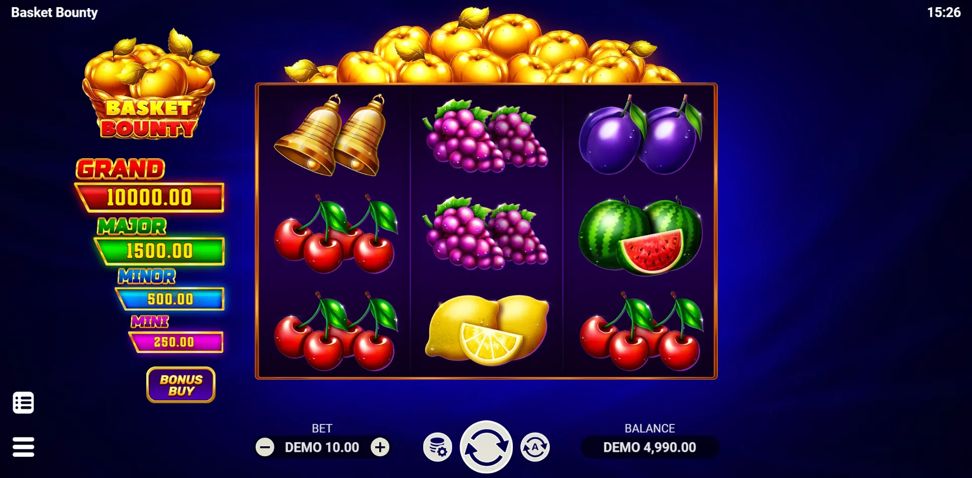 Basket Bounty slot gameplay screenshot