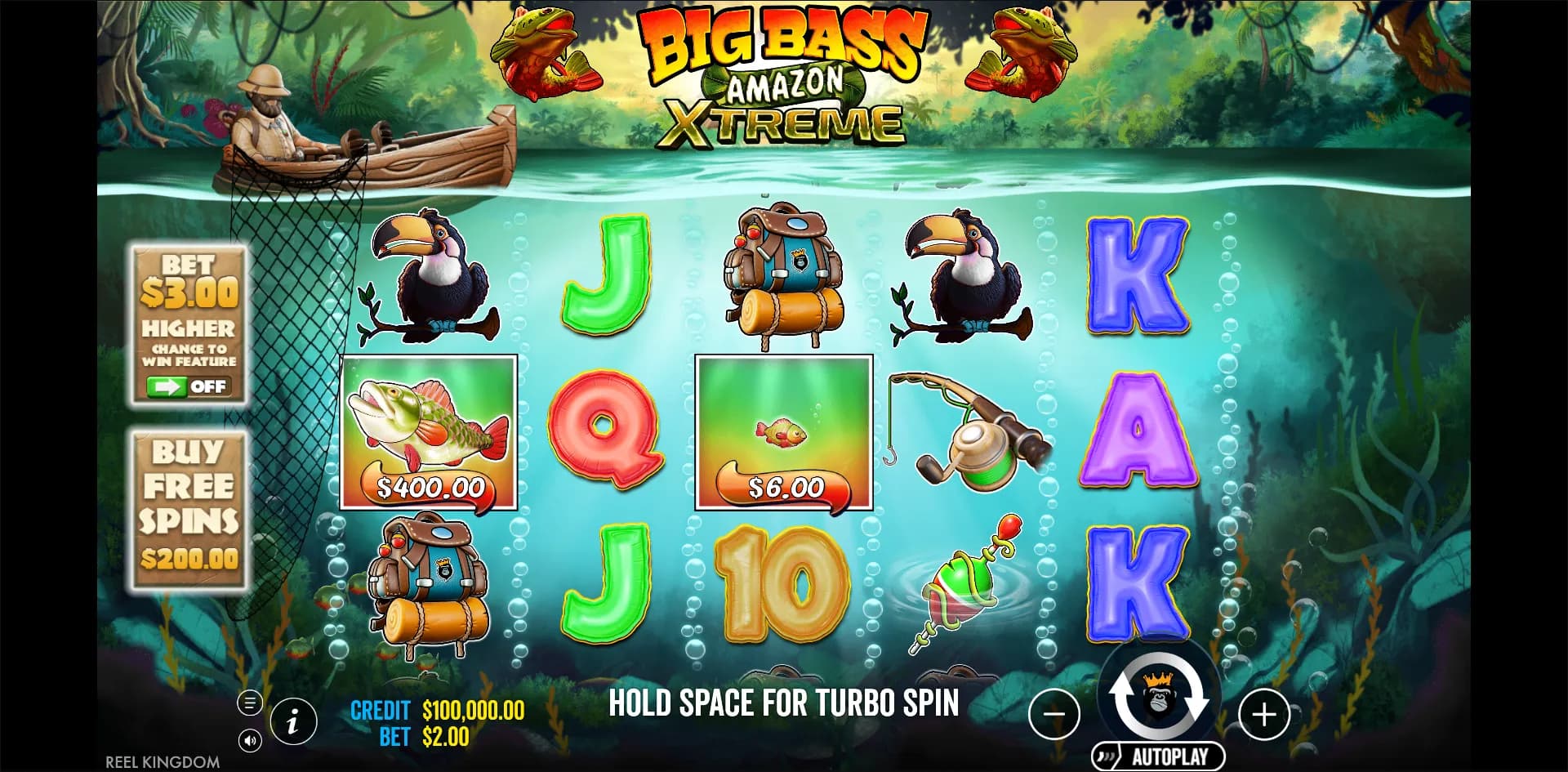 Big Bass Amazon Xtreme slot gameplay screenshot