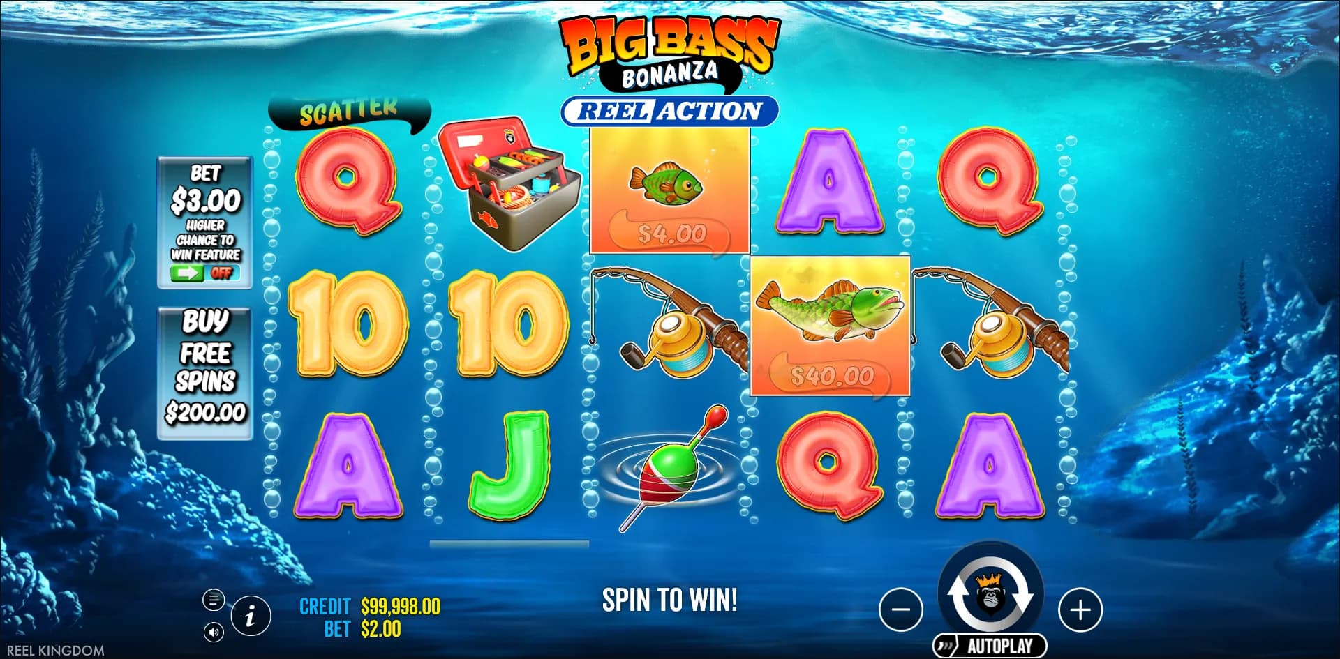 Big Bass Bonanza - Reel Action slot gameplay screenshot