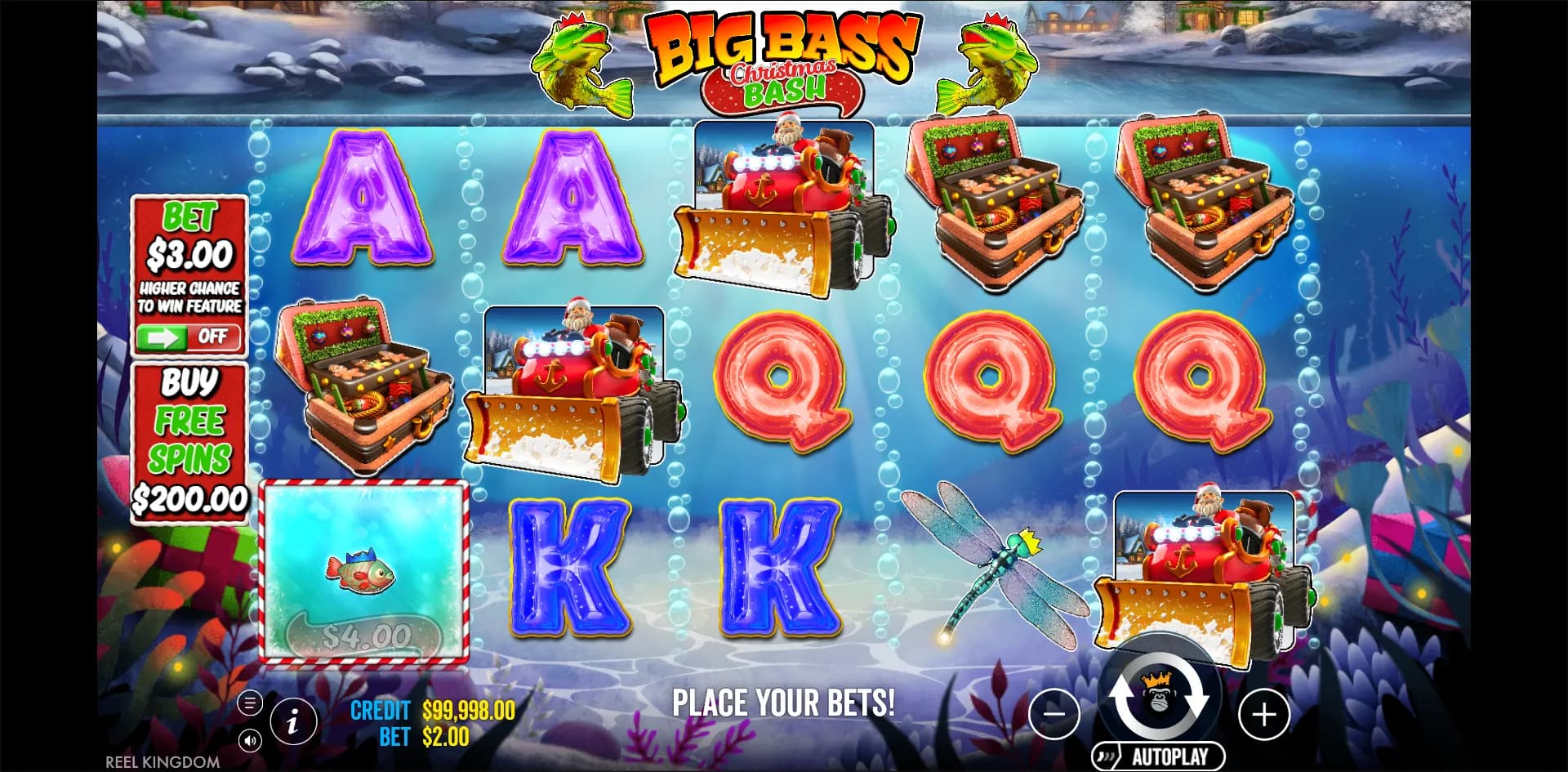 Big Bass Christmas Bash slot gameplay screenshot