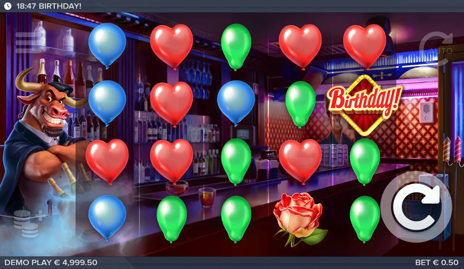 Birthday! slot gameplay screenshot