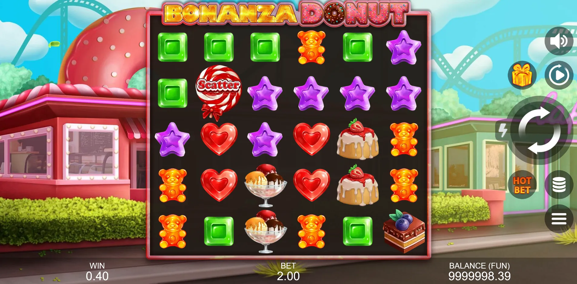 Bonanza Donut slot gameplay screenshot
