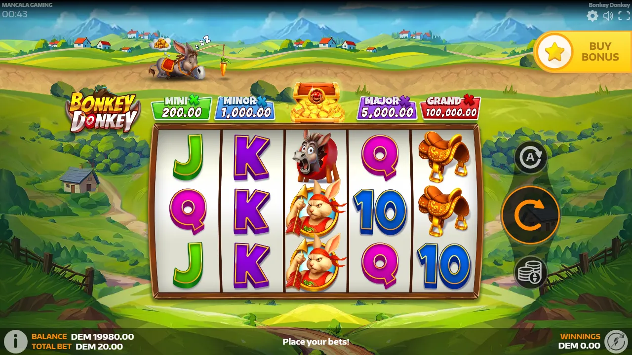 Bonkey Donkey slot gameplay screenshot