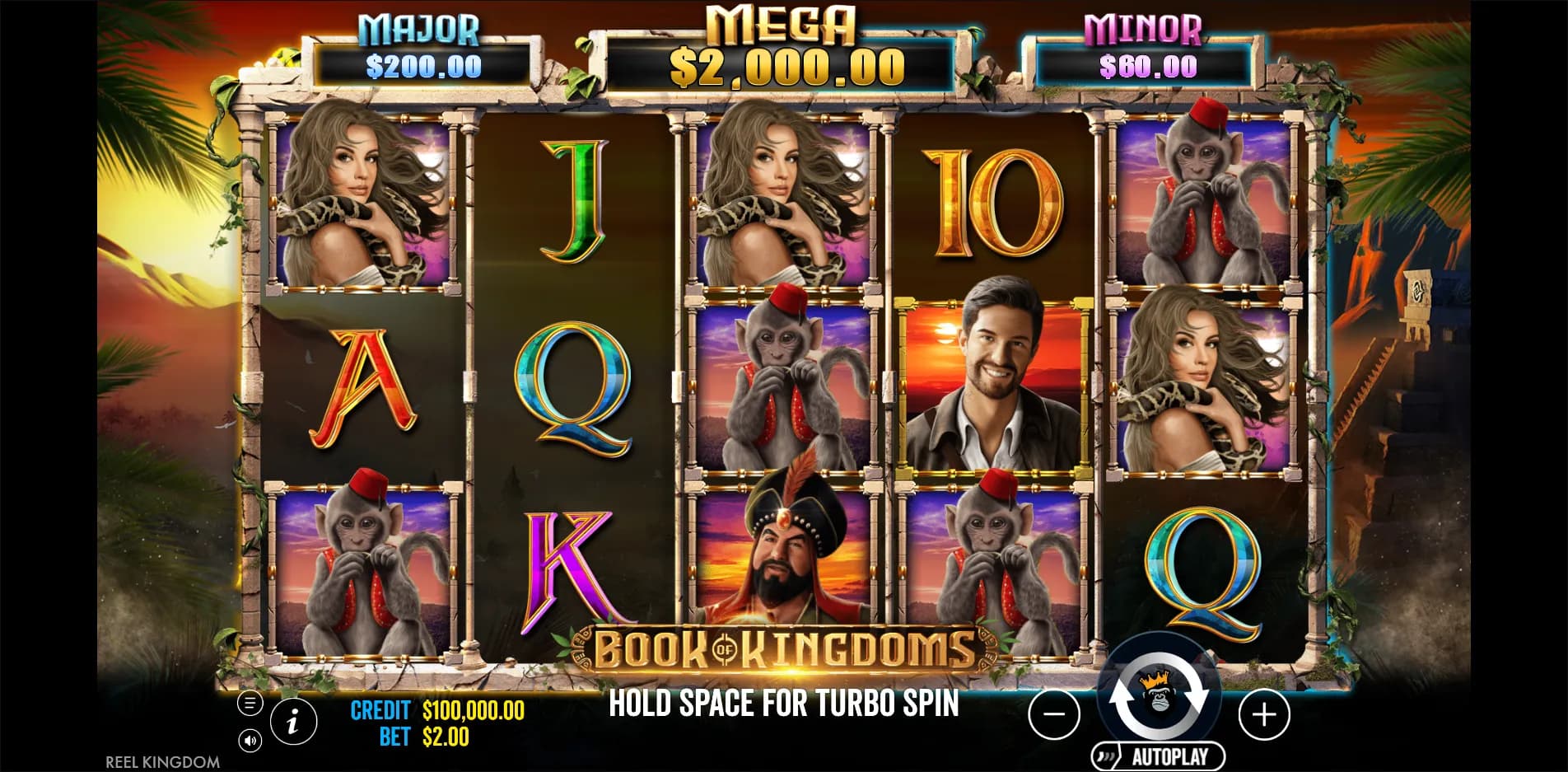 Book of Kingdoms slot gameplay screenshot